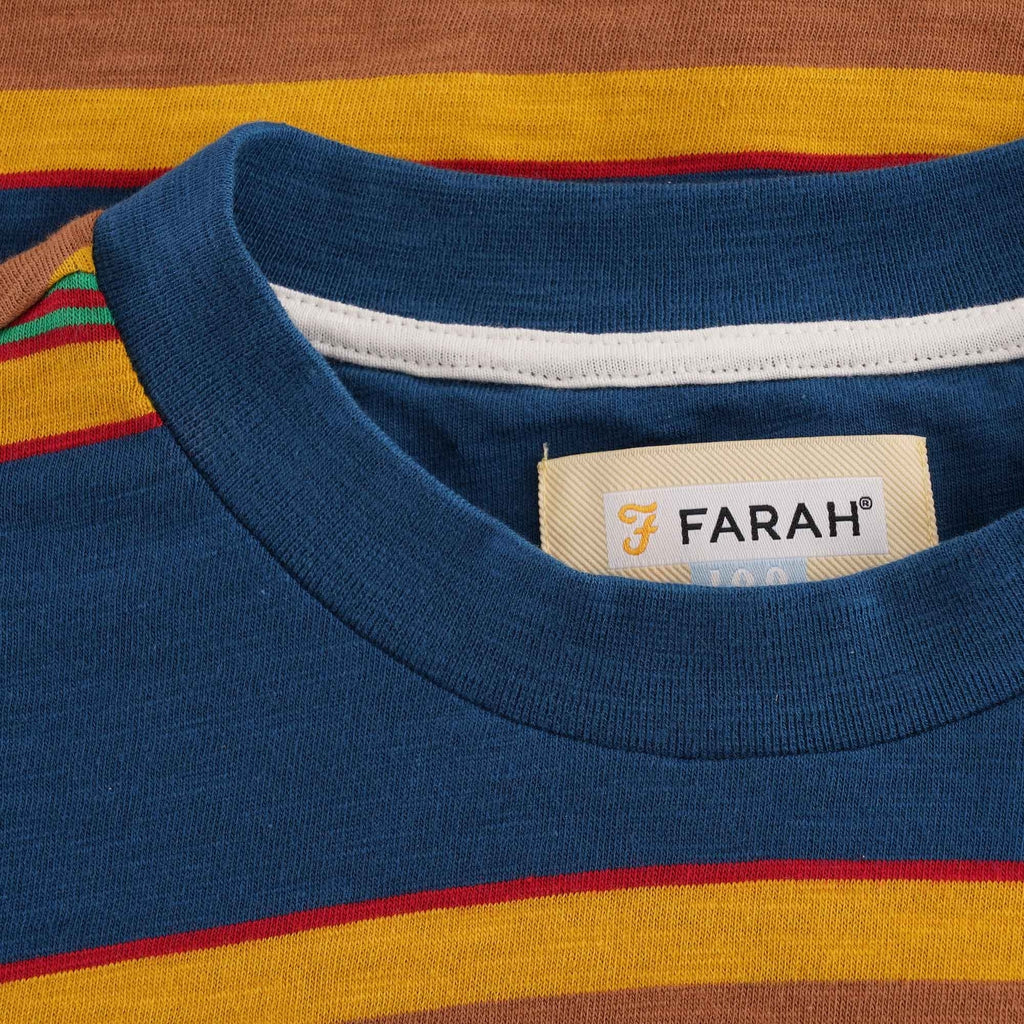 Farah x YMC Alexis Tee - Sailor Blue