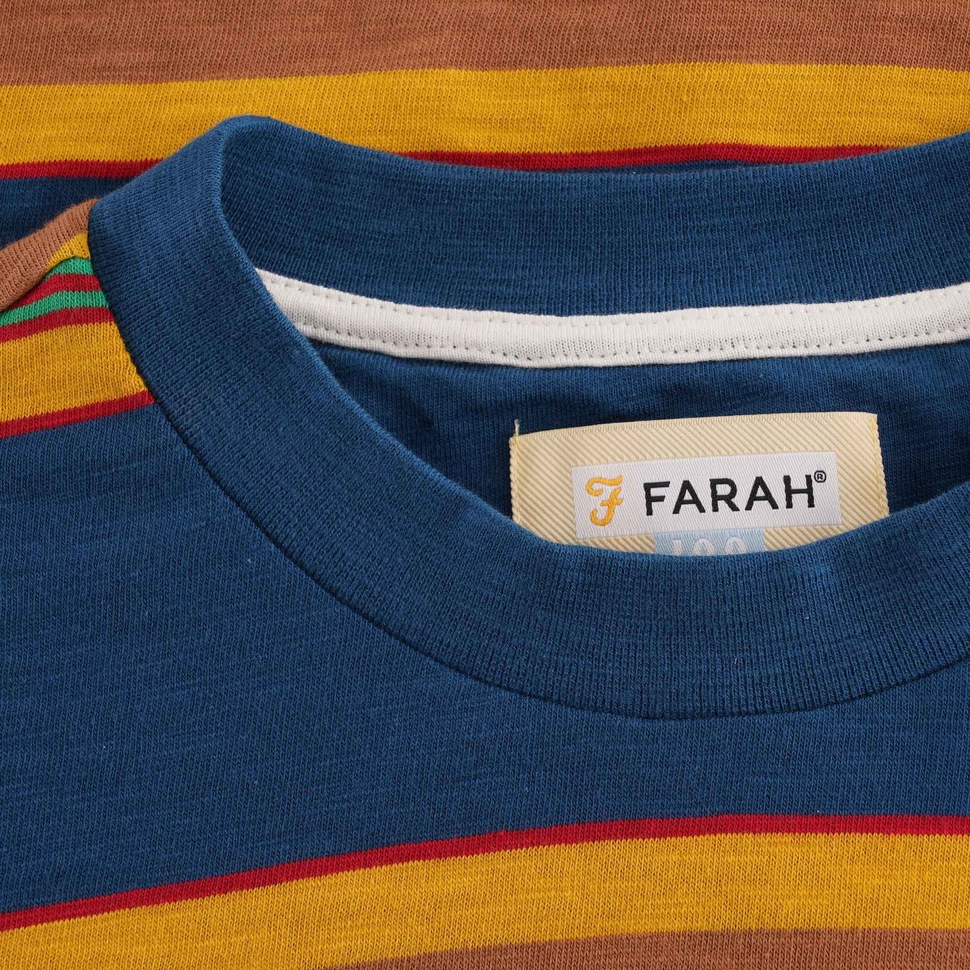 Farah x YMC Alexis Tee - Sailor Blue