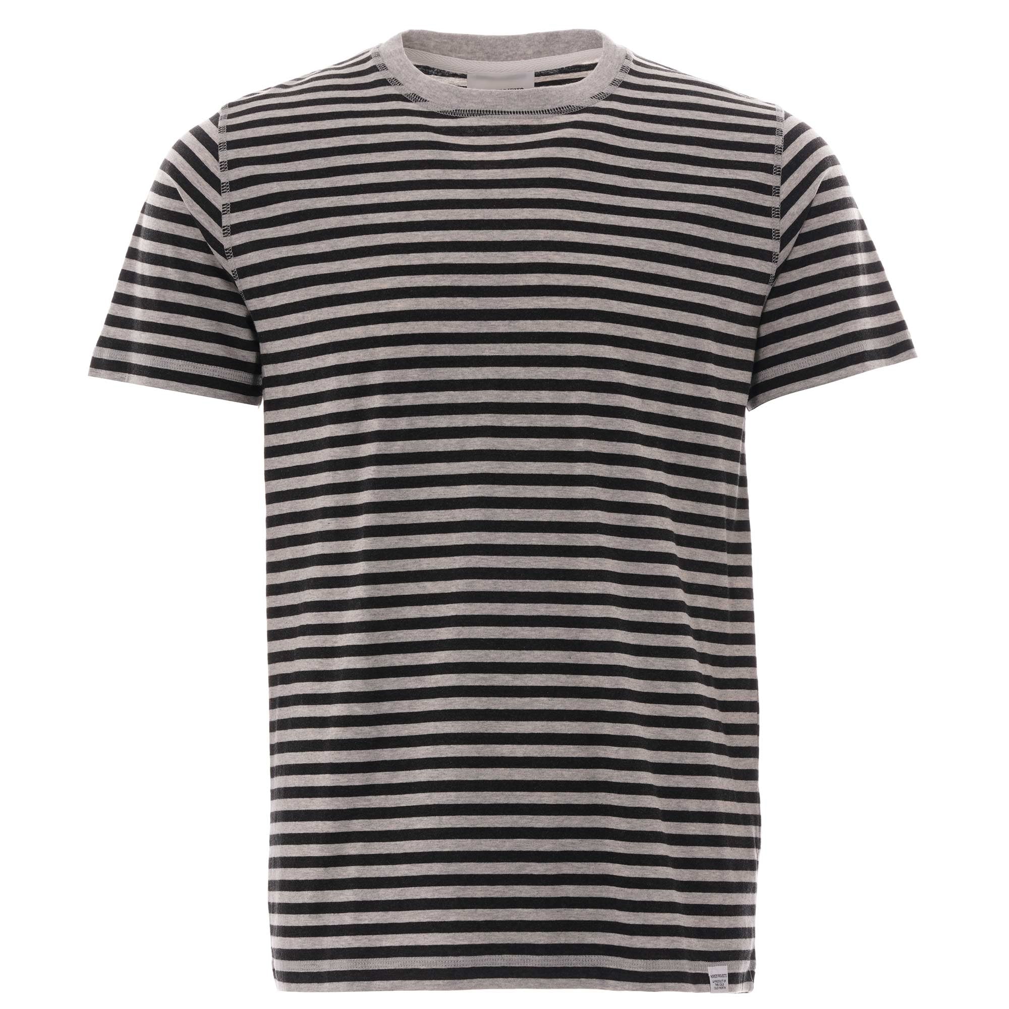 Norse Projects Niels Stripe T-Shirt - Grey
