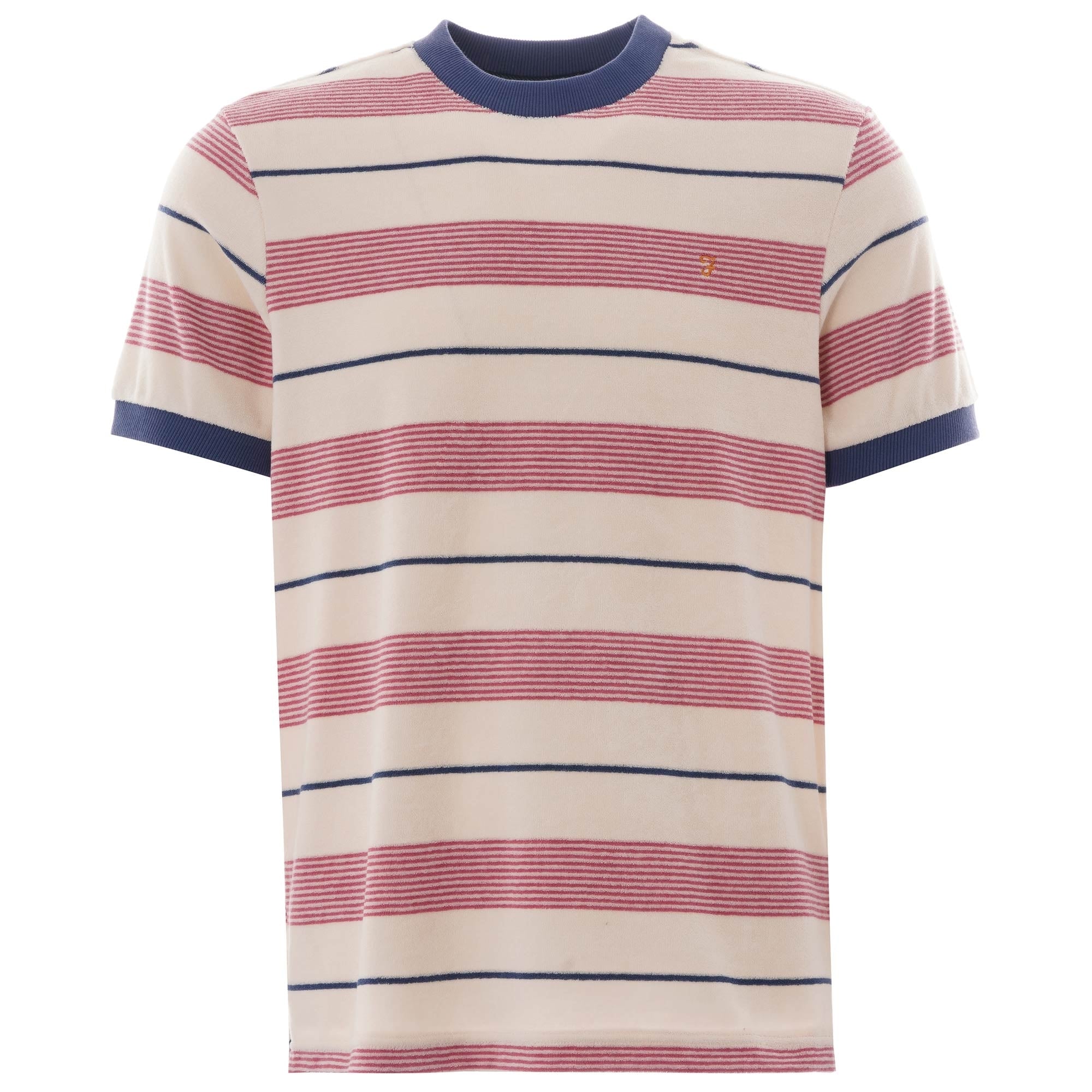 Farah Archive Biggs stripe towelling - Cream