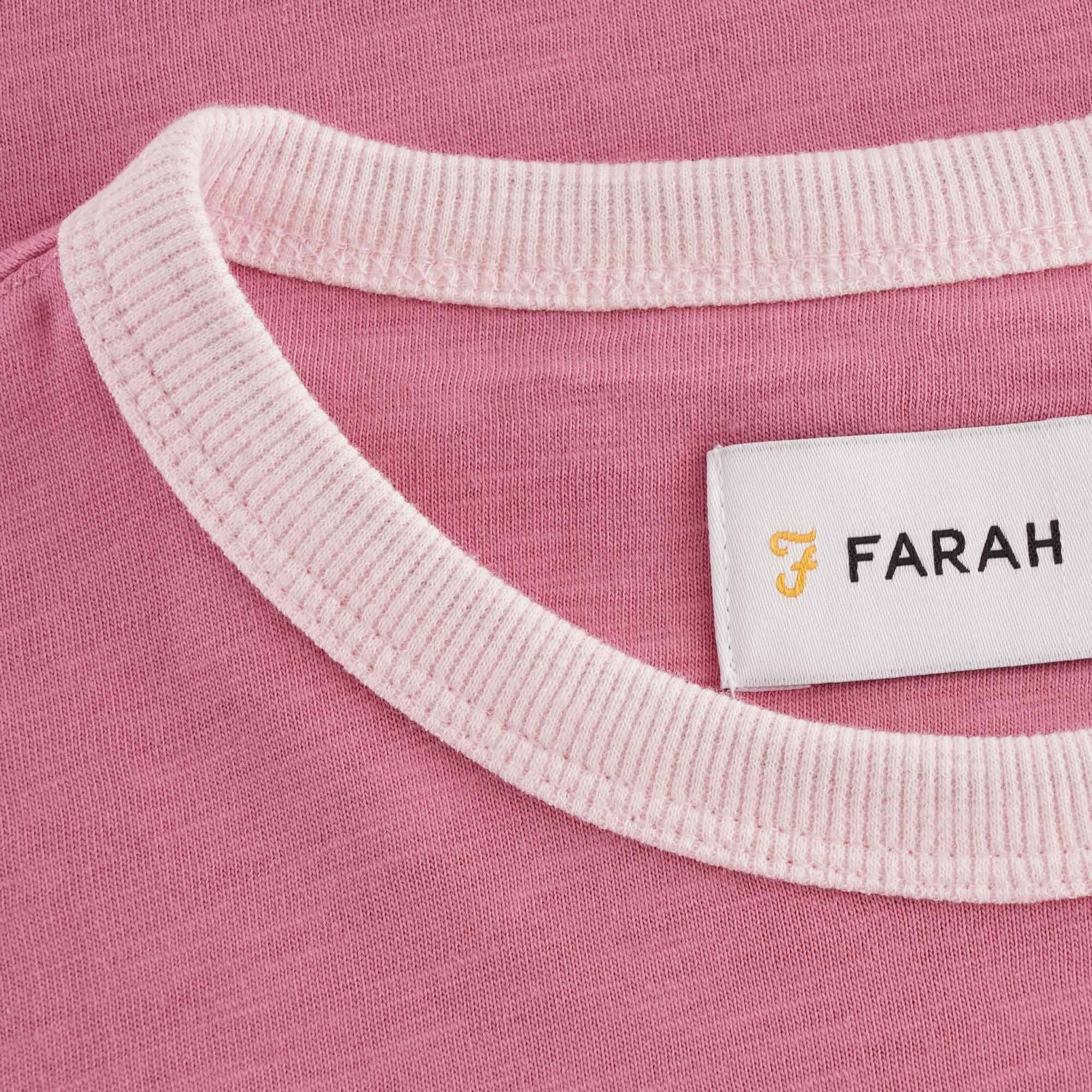 Farah Archive Groove T-Shirt - Dusty Rose