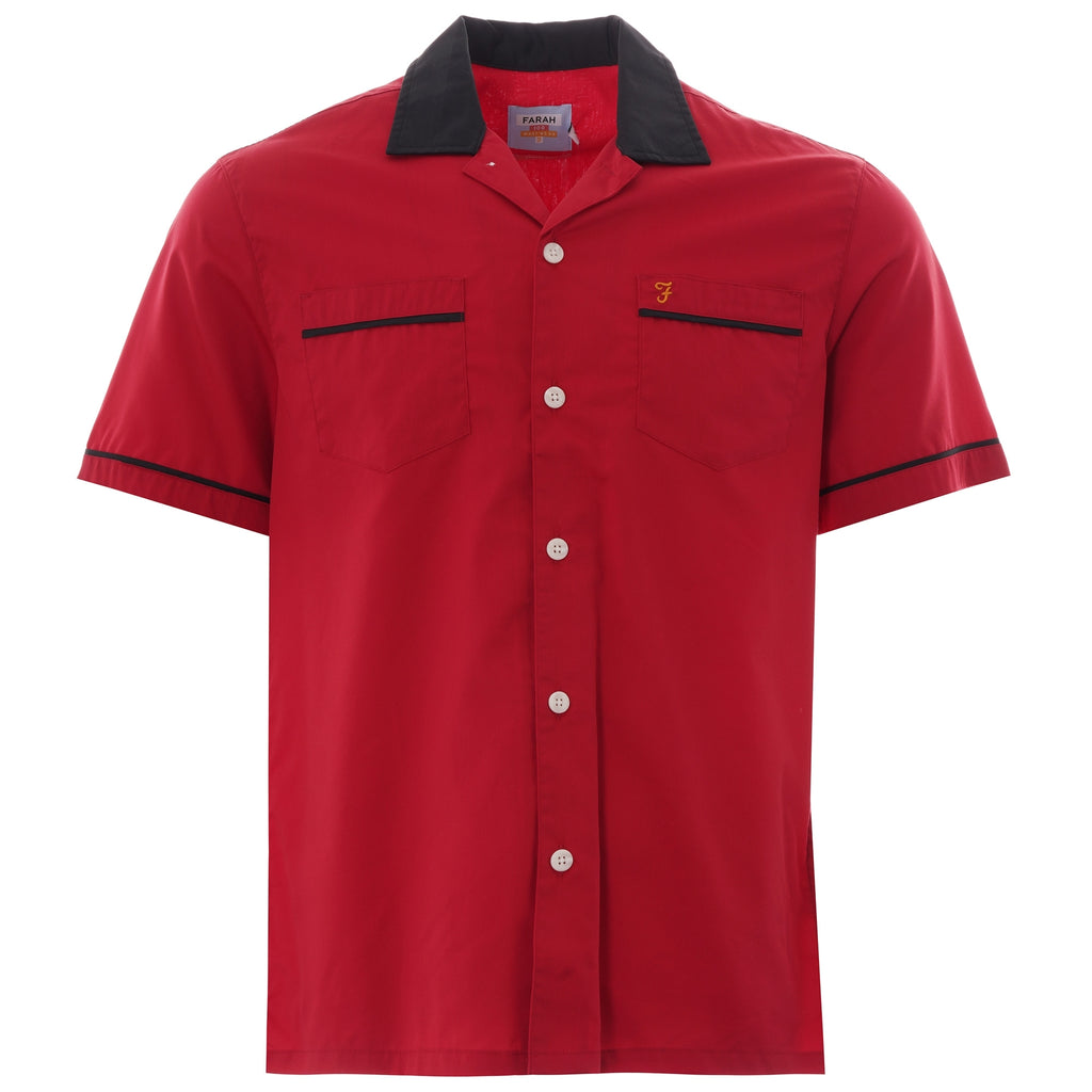 Farah Archive Menard Shirt - Red Chili