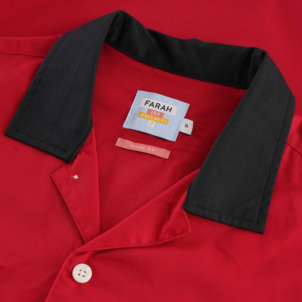 Farah Archive Menard Shirt - Red Chili