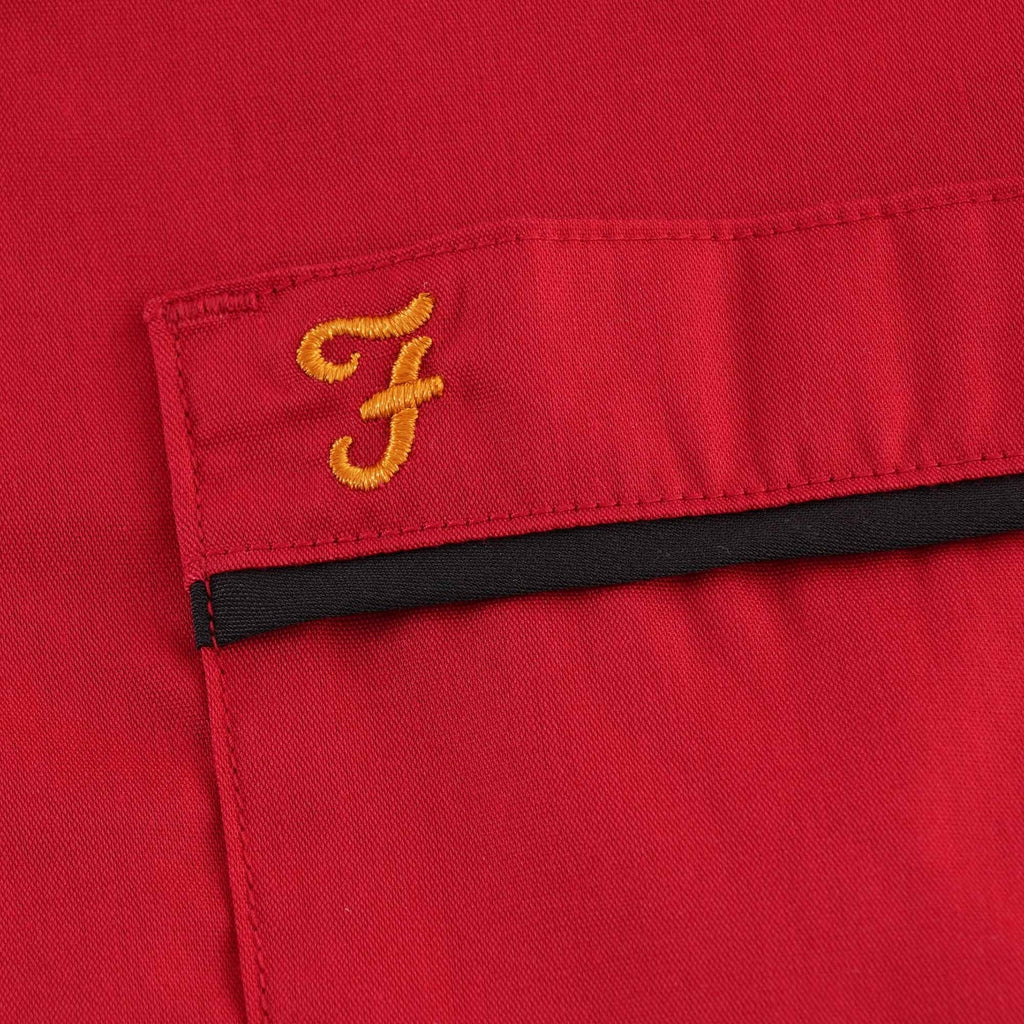Farah Archive Menard Shirt - Red Chili