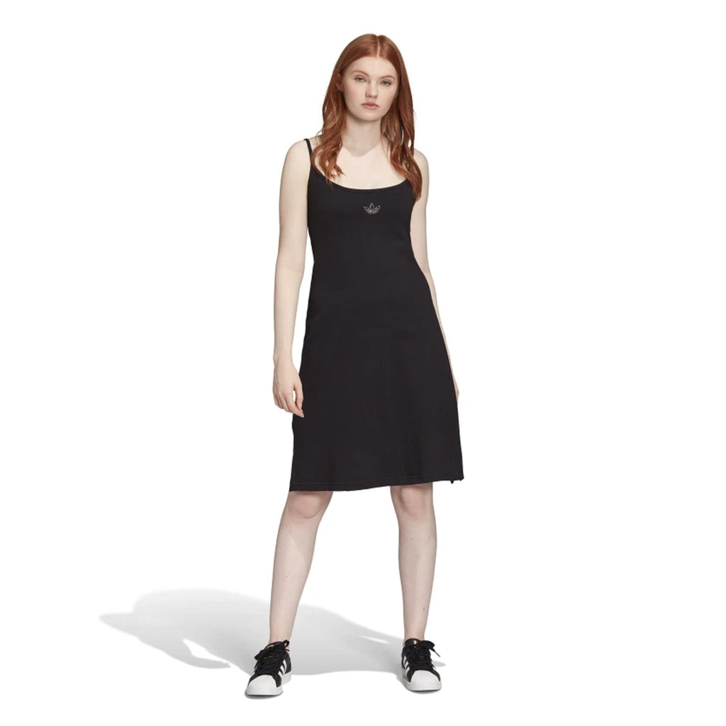 Adidas Originals Womens Rhinestone Dress - Black