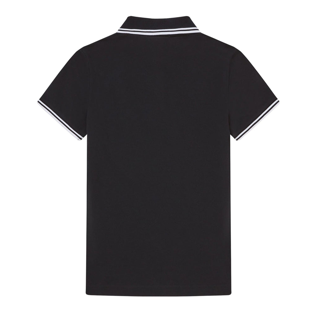 Fred Perry Womens Twin Tipped Polo Shirt - Black/White