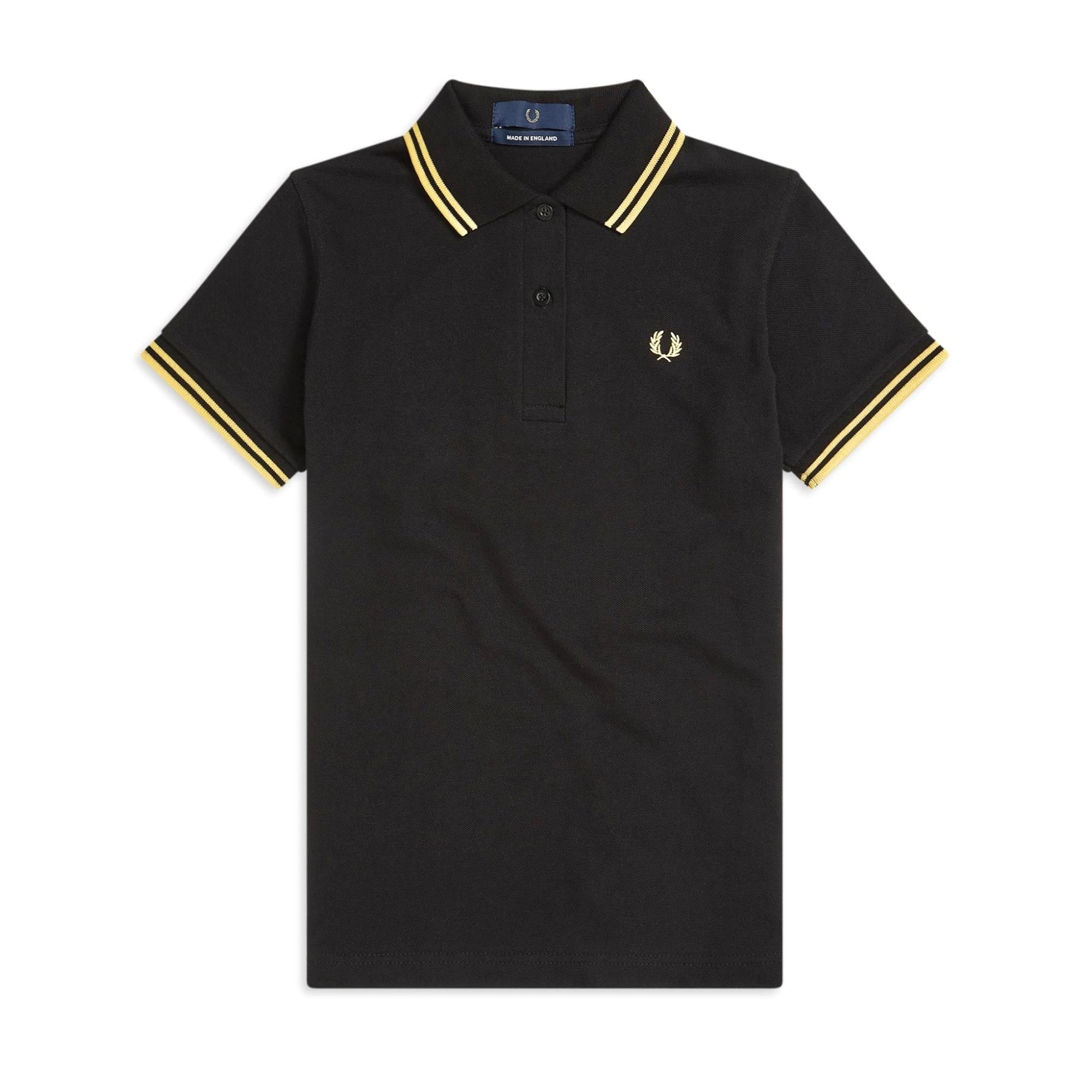 Fred Perry Womens Twin Tipped Polo Shirt - Black/Champ