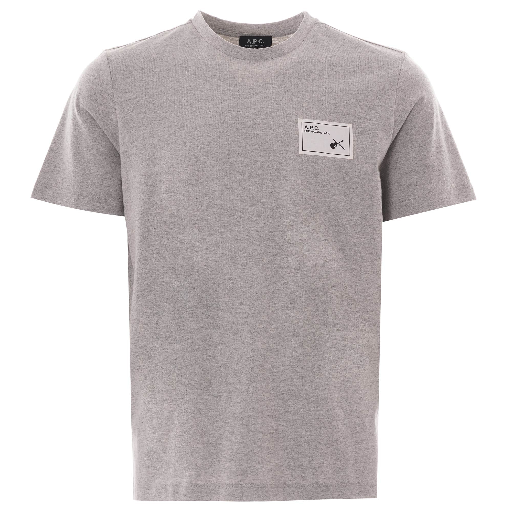 A.P.C. Patch Logo T-shirt - Grey