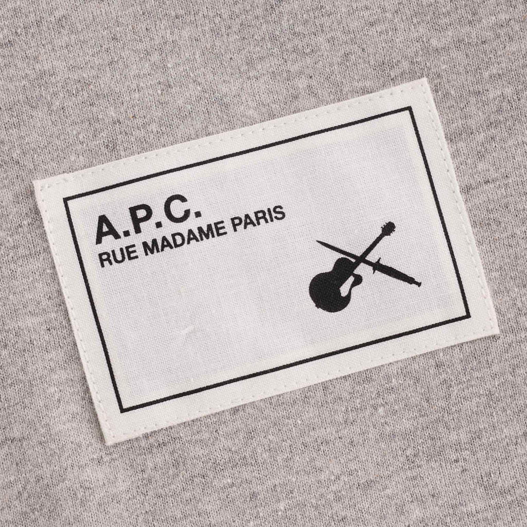 A.P.C. Patch Logo T-shirt - Grey