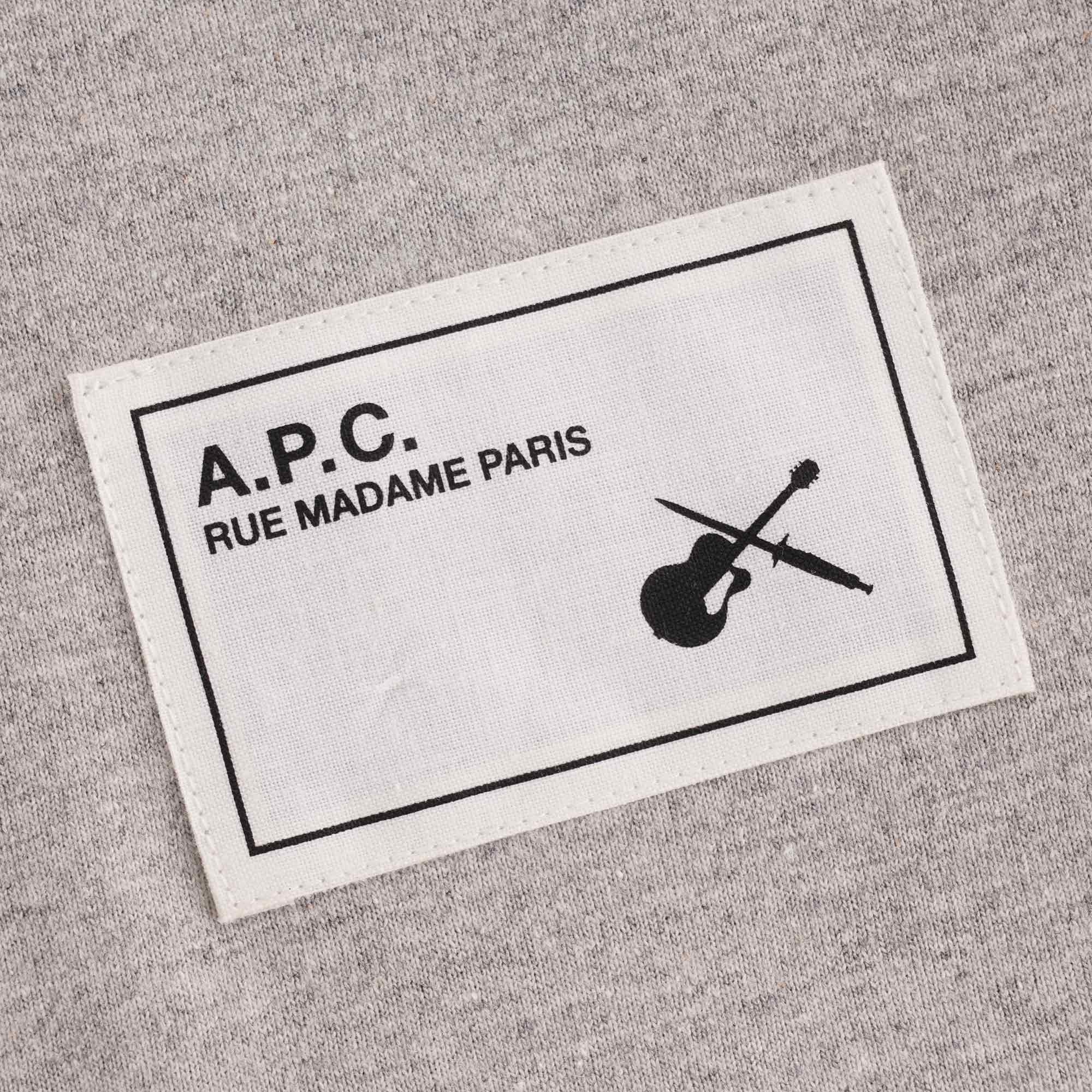 A.P.C. Patch Logo T-shirt - Grey