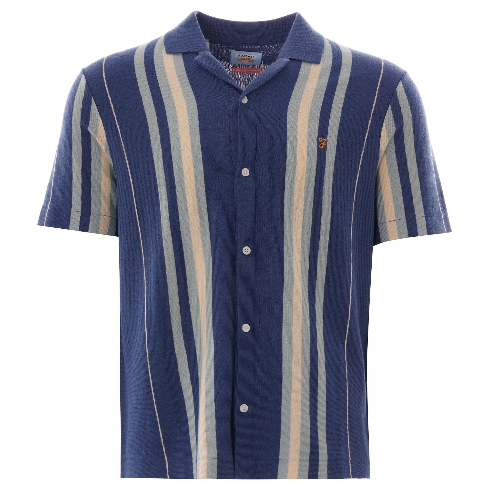 Farah Archive Heisig Shirt - Dusky Blue