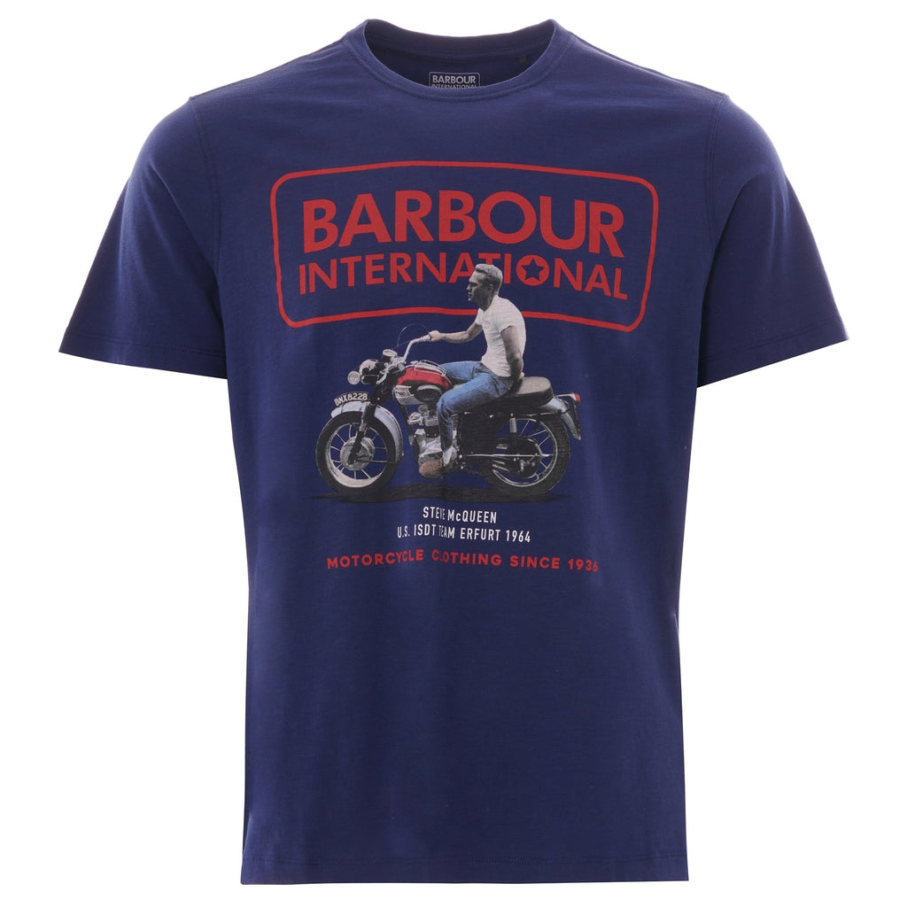 Barbour Steve McQueen™ Relaxed T-Shirt - Inky Blue