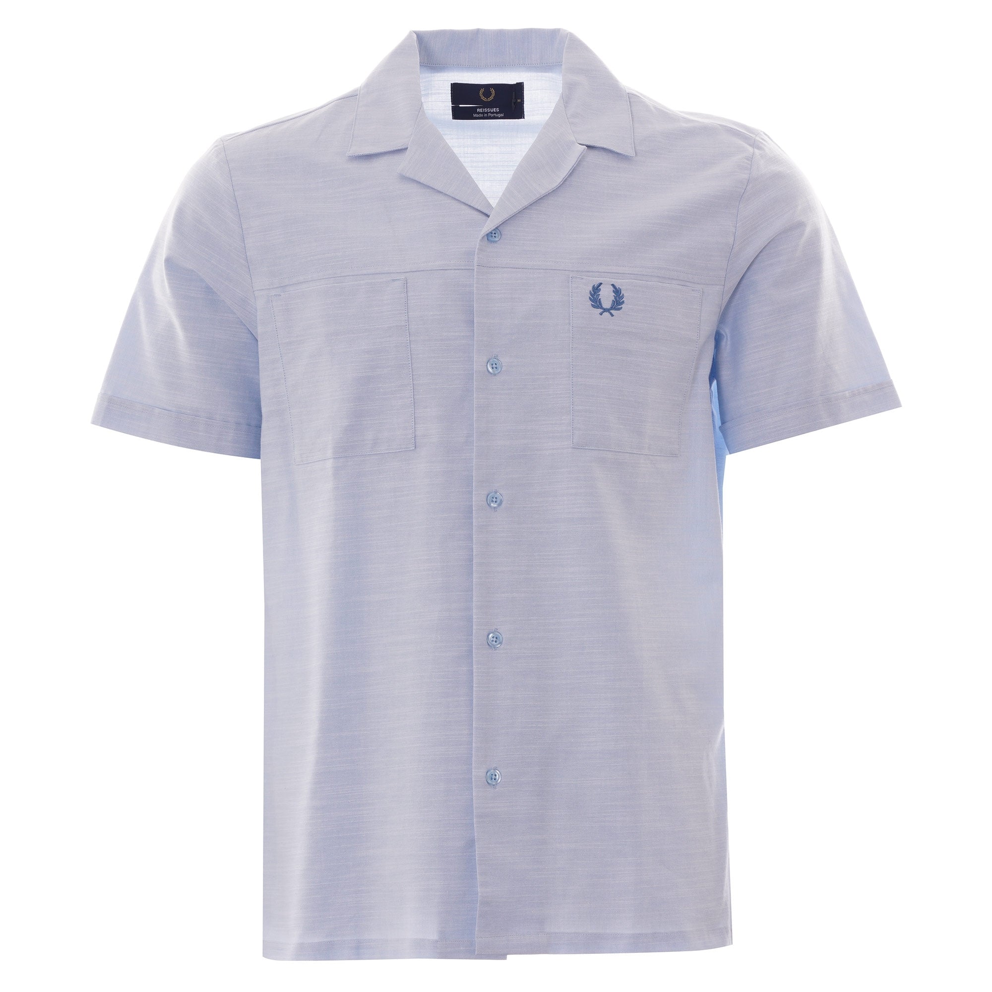 Fred Perry Revere Collar Shirt - Dusty Blue