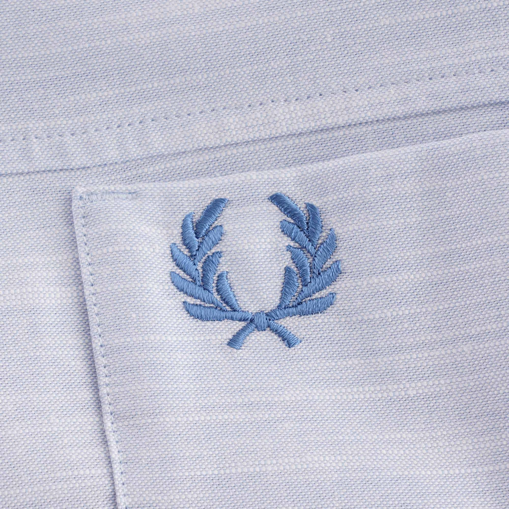 Fred Perry Revere Collar Shirt - Dusty Blue