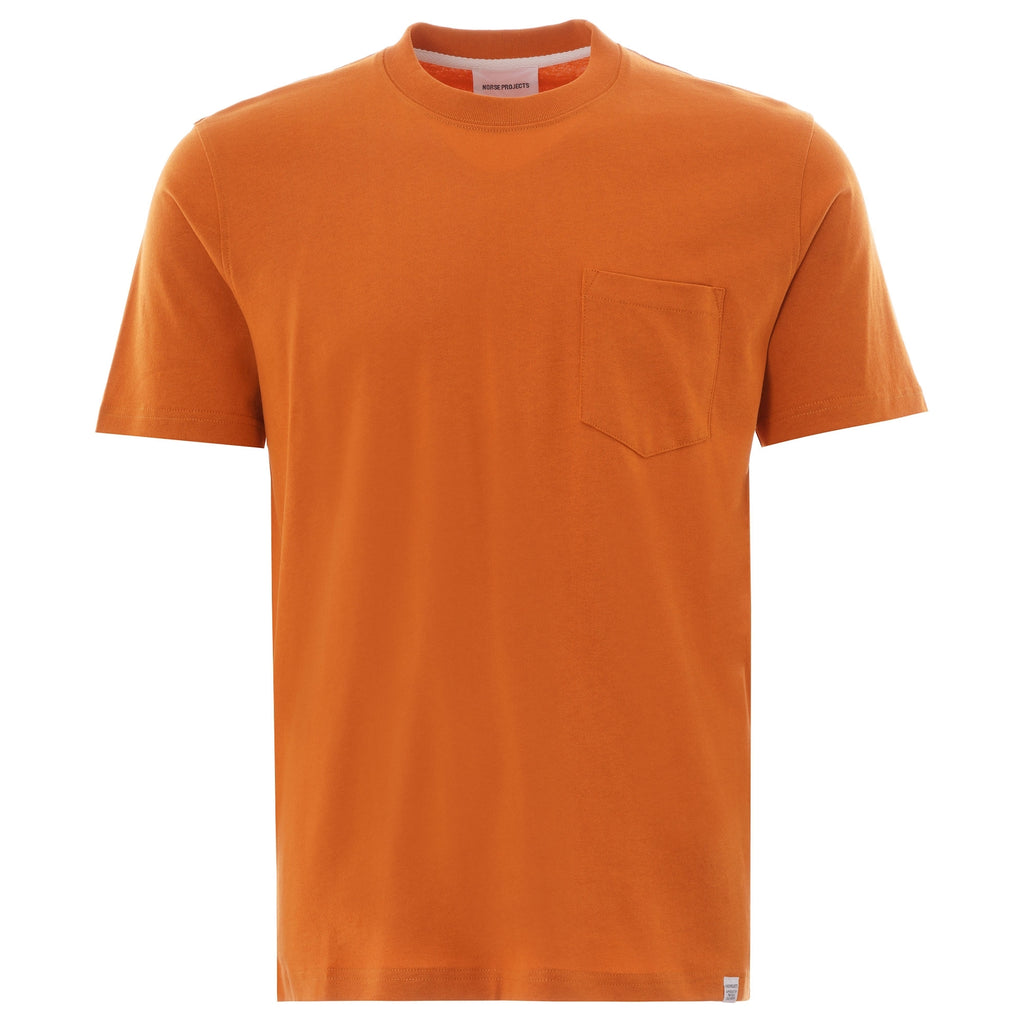 Norse Projects Johannes Pocket T-Shirt - Orange
