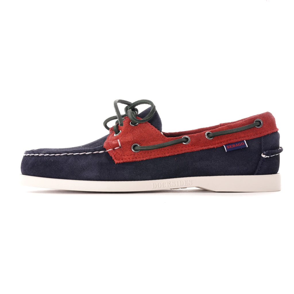 Sebago X Baracuta Portland Docksides Boat Shoe - Blue/Red/Green