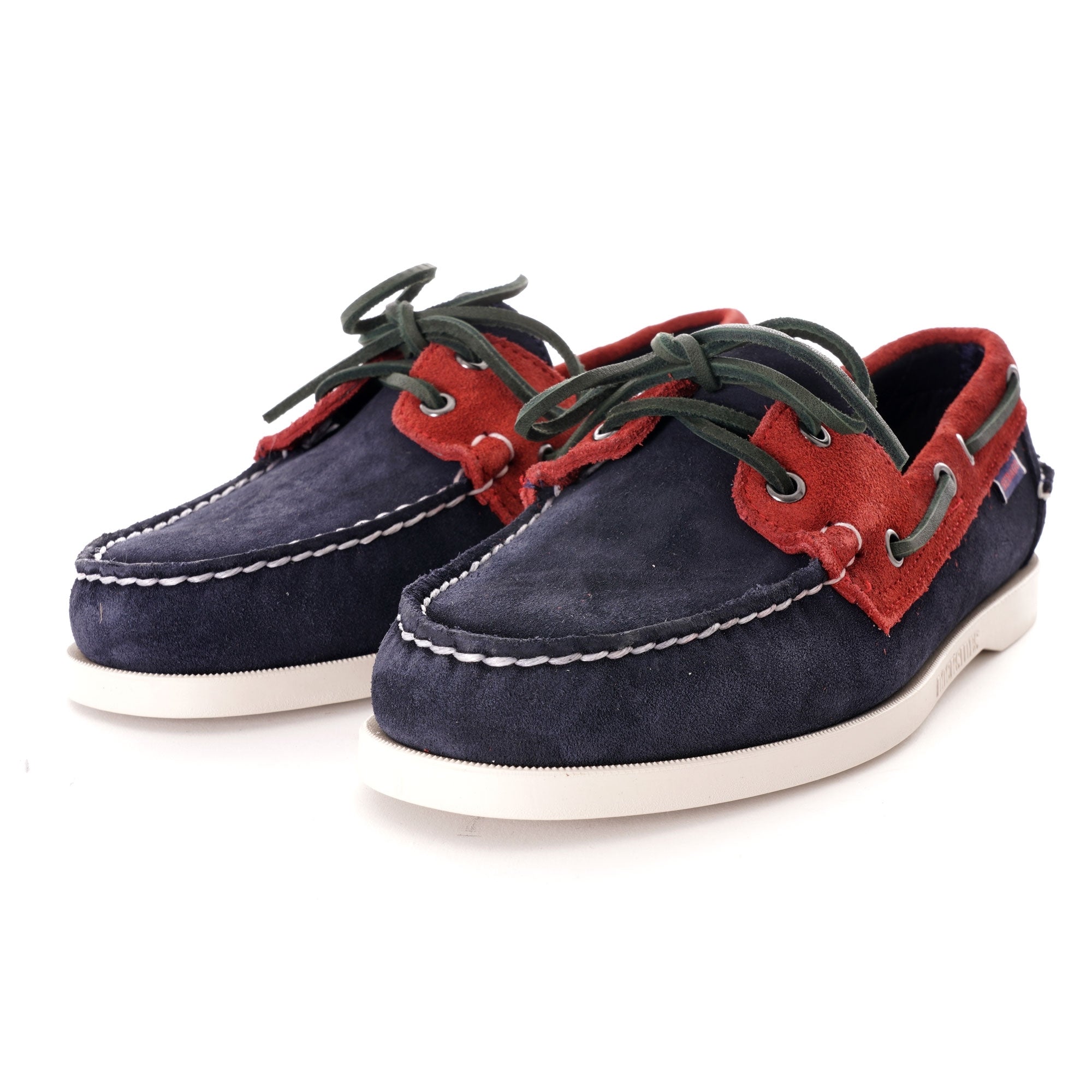 Sebago X Baracuta Portland Docksides Boat Shoe - Blue/Red/Green