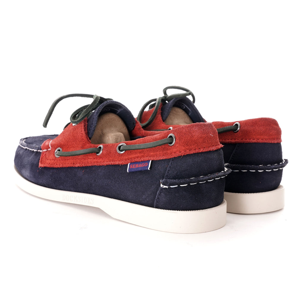 Sebago X Baracuta Portland Docksides Boat Shoe - Blue/Red/Green