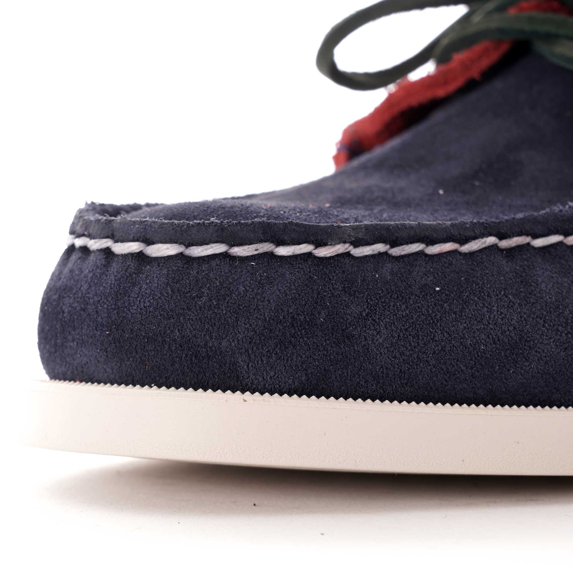 Sebago X Baracuta Portland Docksides Boat Shoe - Blue/Red/Green