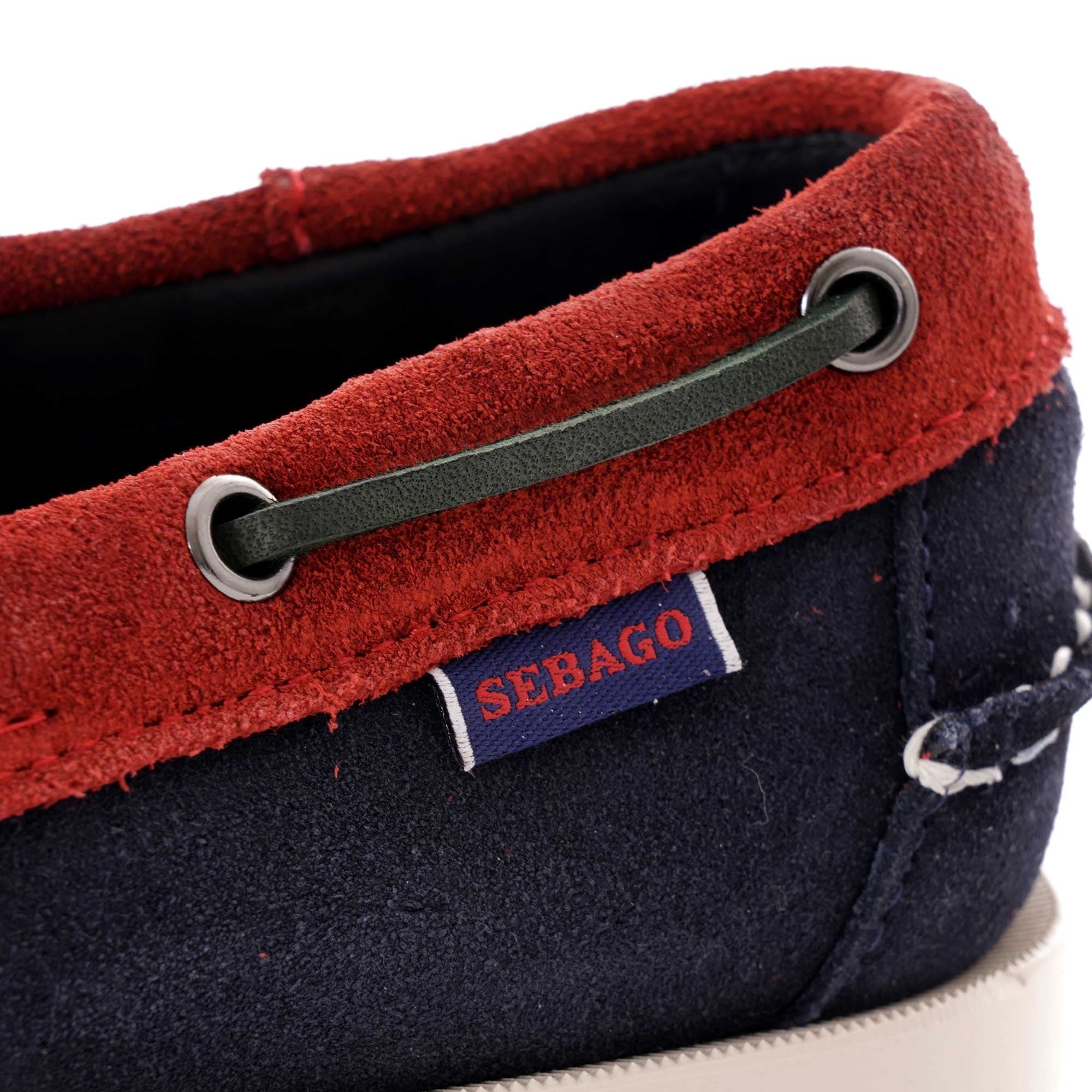 Sebago X Baracuta Portland Docksides Boat Shoe - Blue/Red/Green