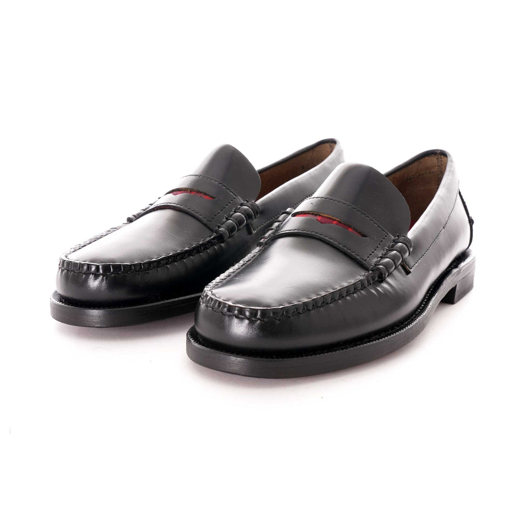 Sebago X Baracuta Dan Penny Loafer - Black/Red Tartan