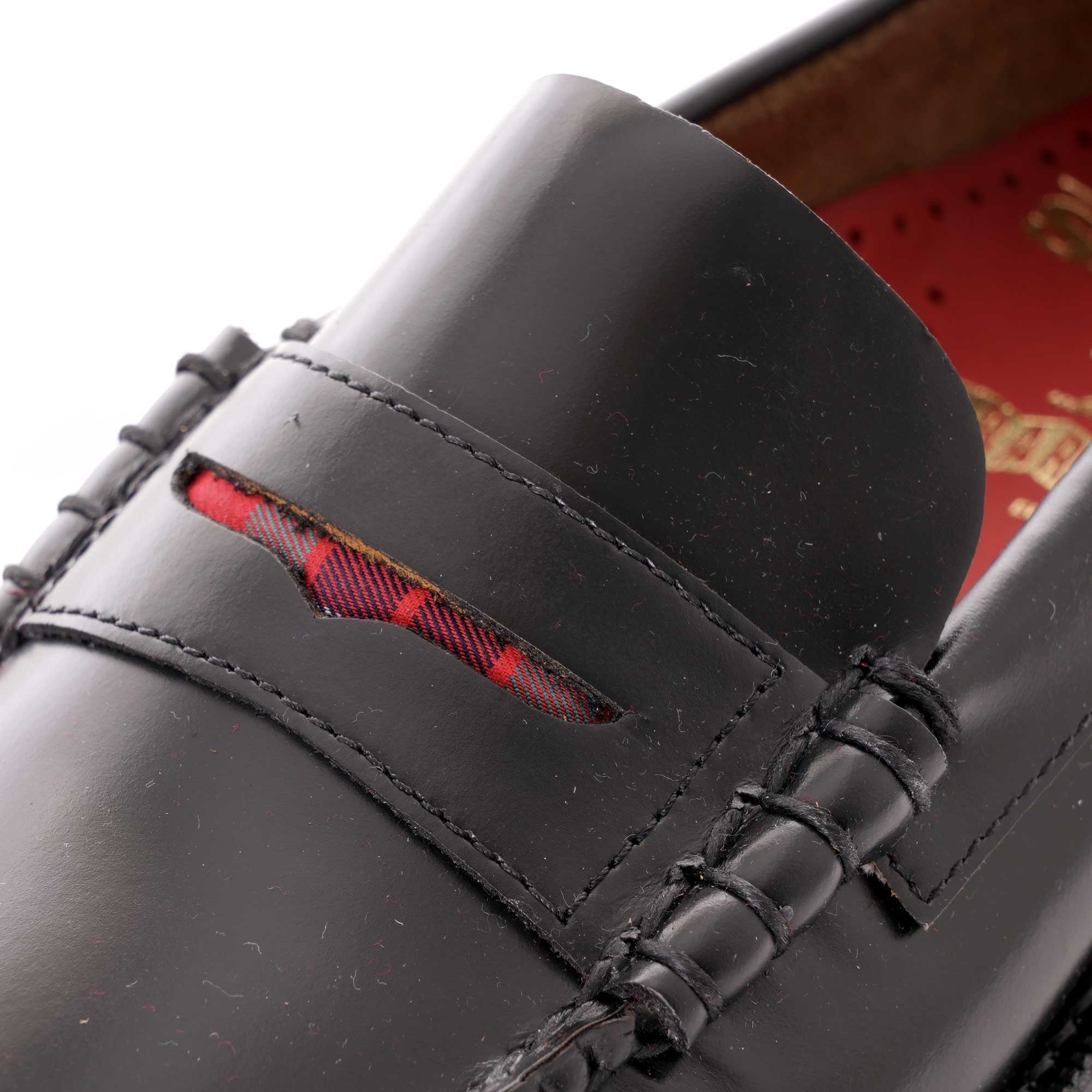 Sebago X Baracuta Dan Penny Loafer - Black/Red Tartan