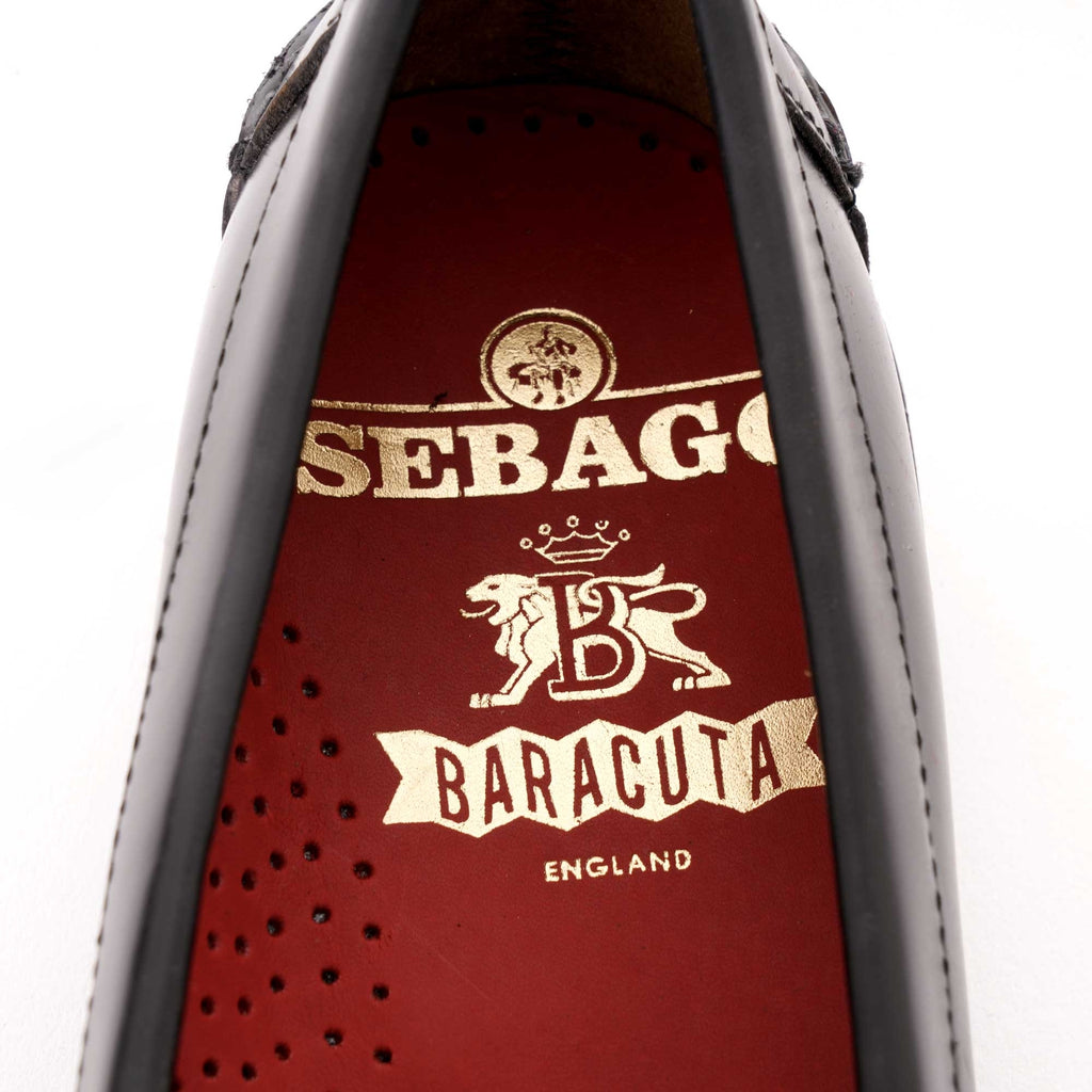 Sebago X Baracuta Dan Penny Loafer - Black/Red Tartan