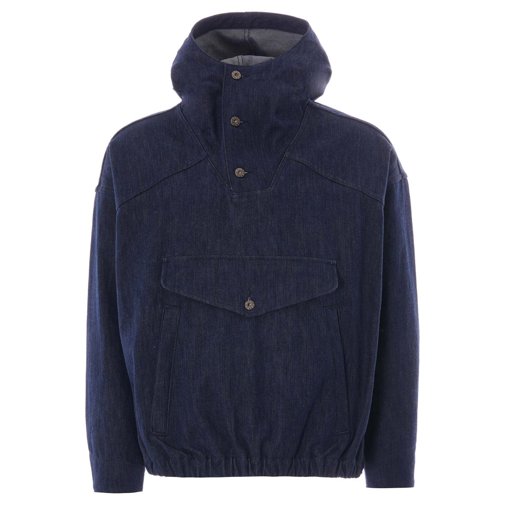Monitaly Drop Shoulder Anorak - Indigo