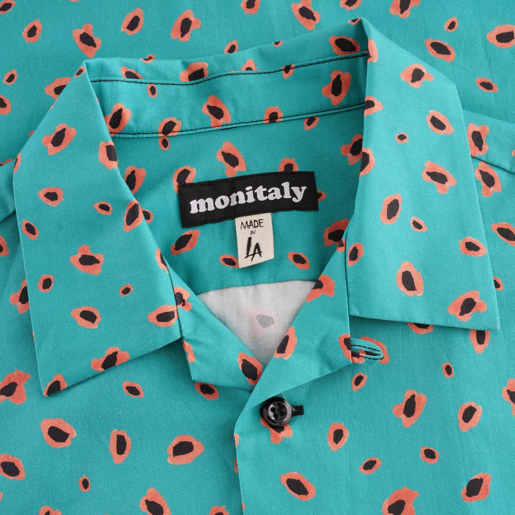 Monitaly Vacation Shirt - Inverted Leopard Print