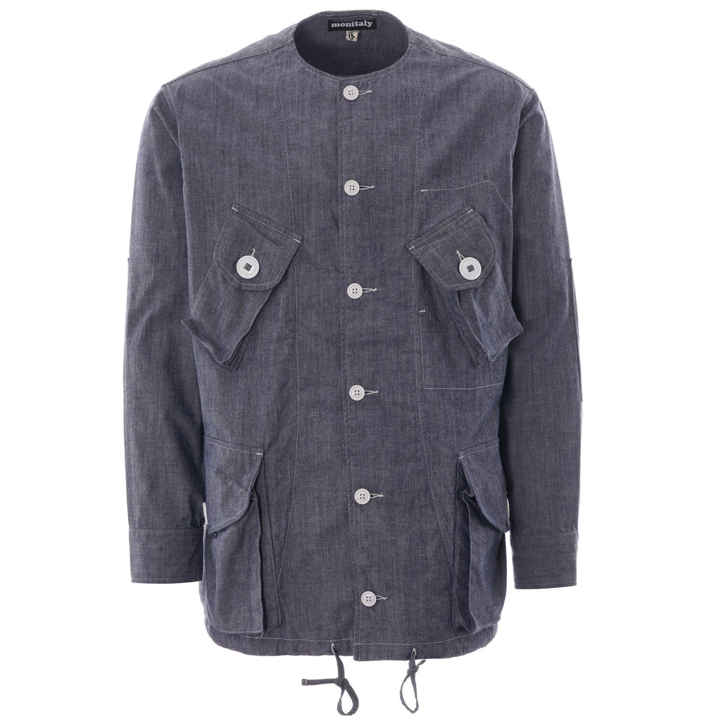 Monitaly Crewneck Military Type B Jacket  - Chambray