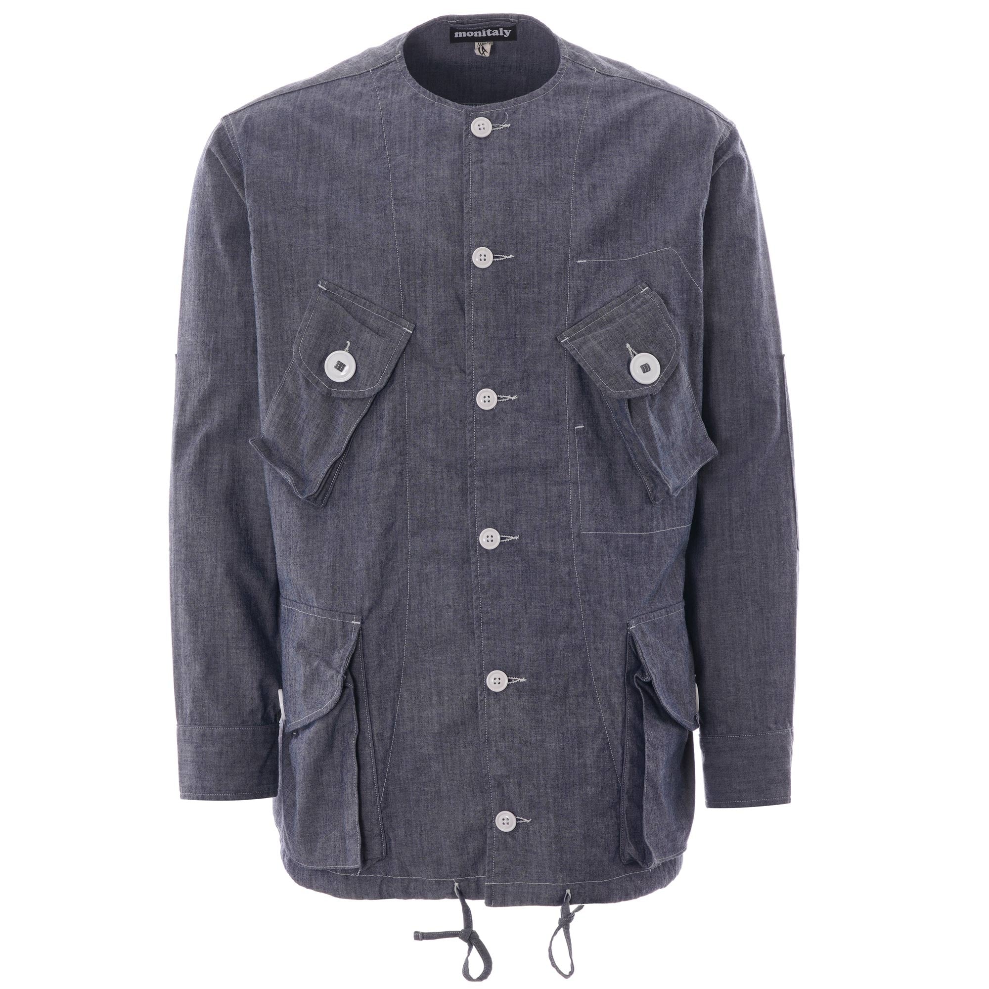 Monitaly Crewneck Military Type B Jacket  - Chambray