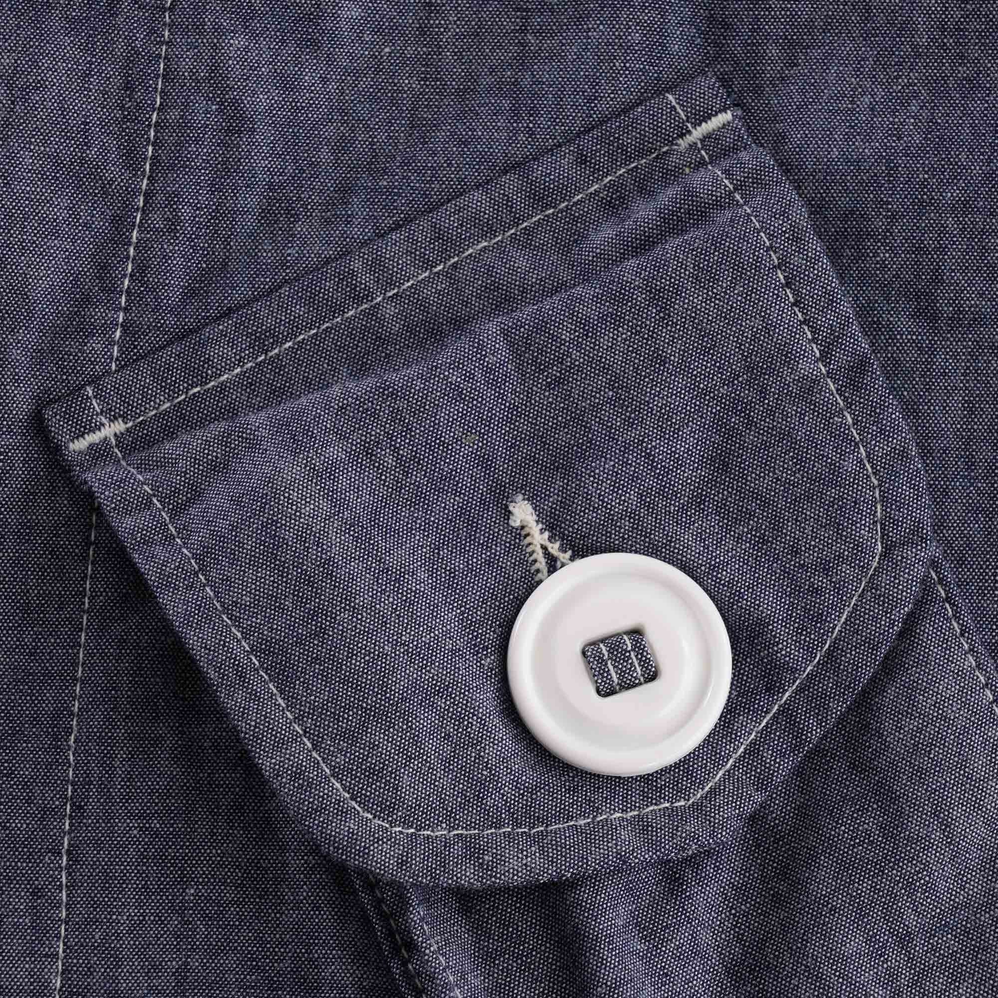 Monitaly Crewneck Military Type B Jacket  - Chambray
