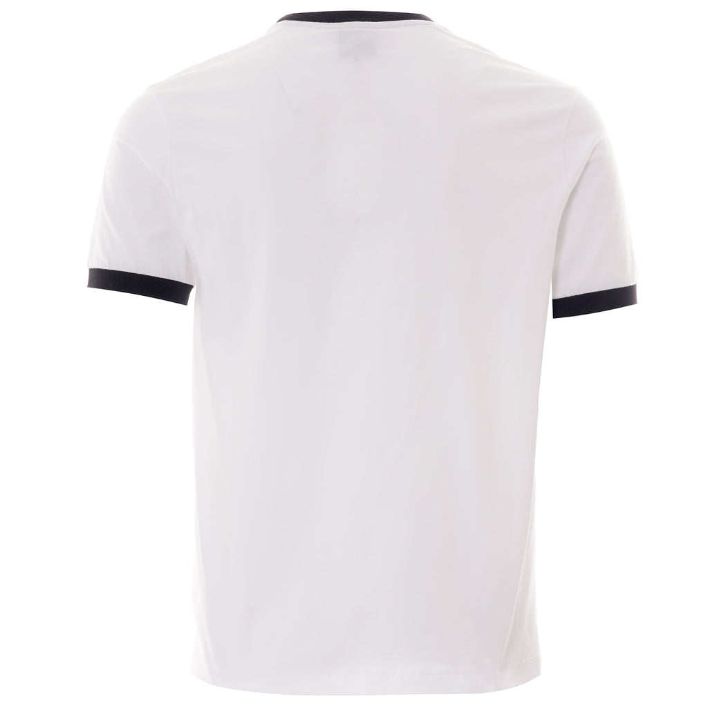 Paul and Shark Logo Ringer T-Shirt - White