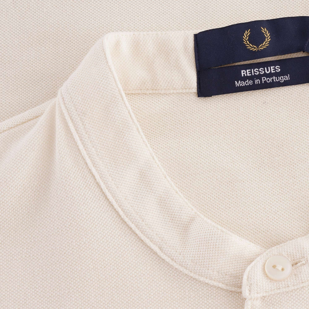 Fred Perry Collarless Striped Polo Shirt