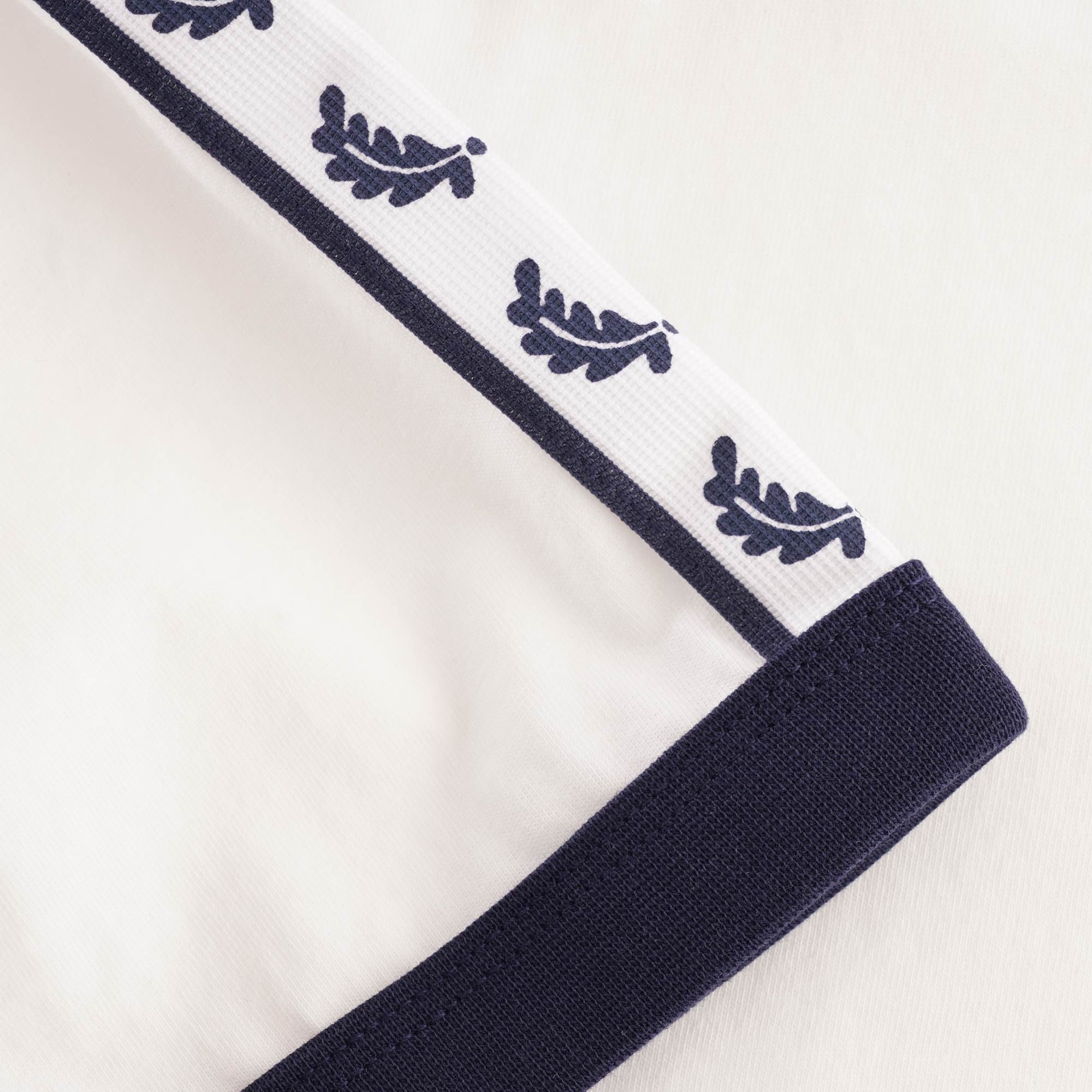 Fred Perry Tonal Taped Ringer T-Shirt - Snow white