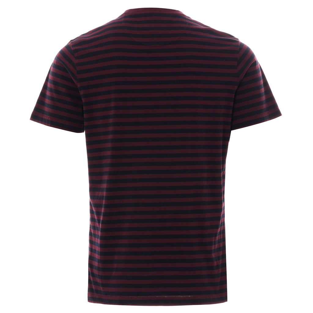 Barbour Delamere Striped T-Shirt - Ruby