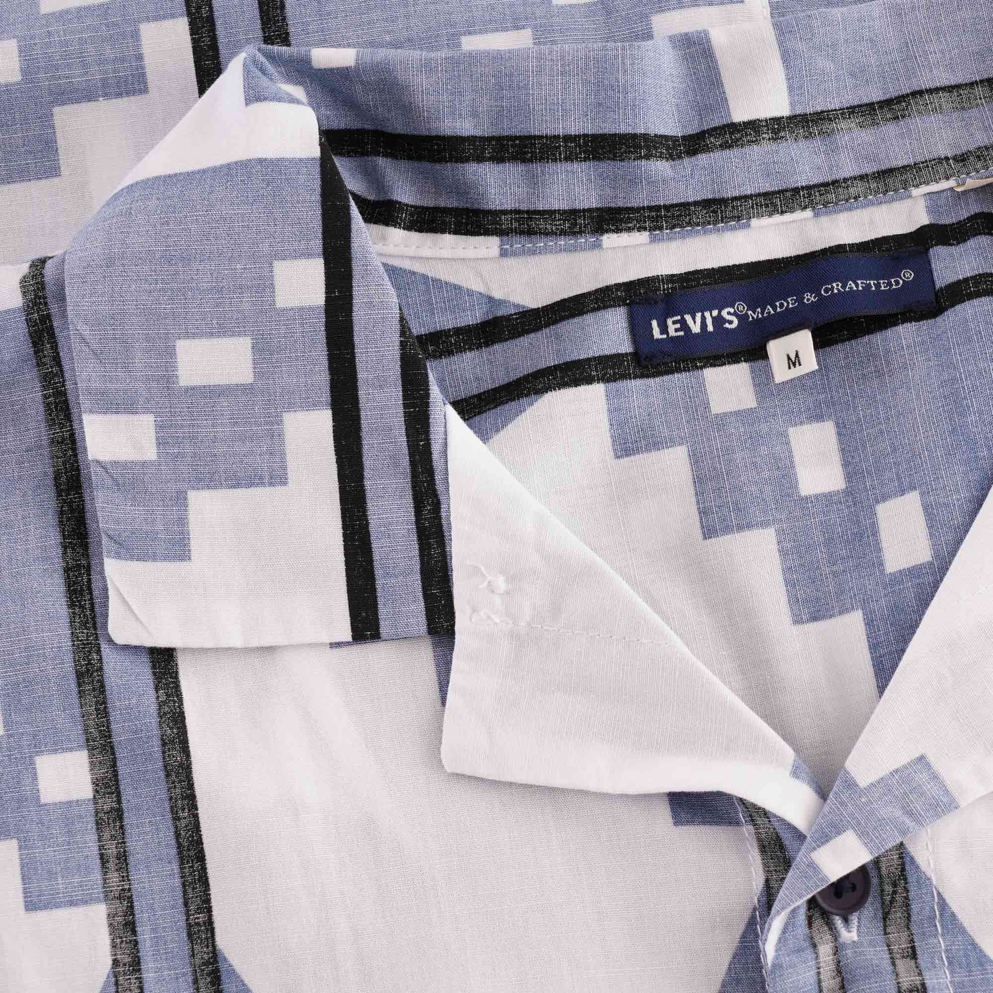 Levis® Made and Crafted® Camp Collar Shirt -Abram White