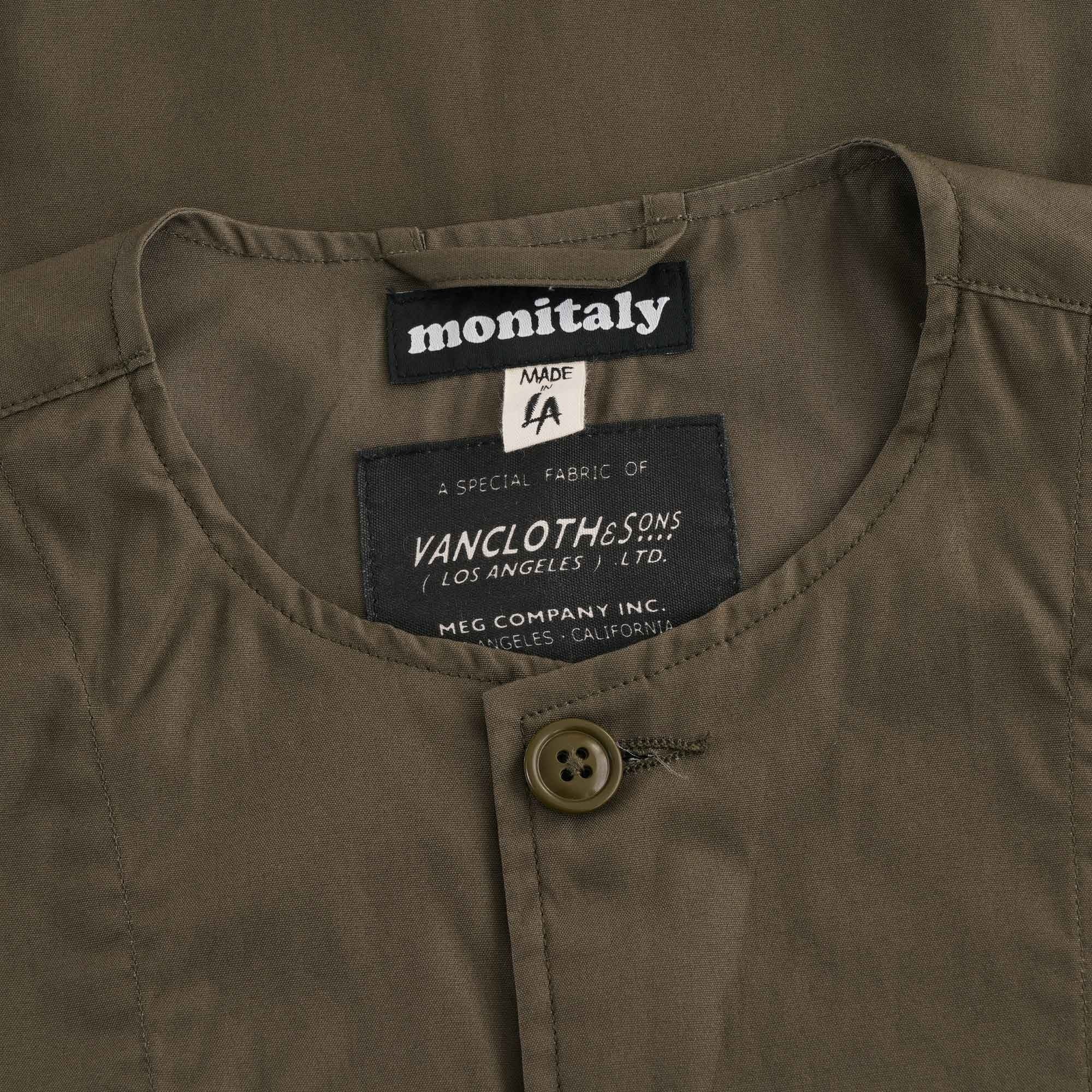 Monitaly Crewneck Military Type B Jacket  - Olive