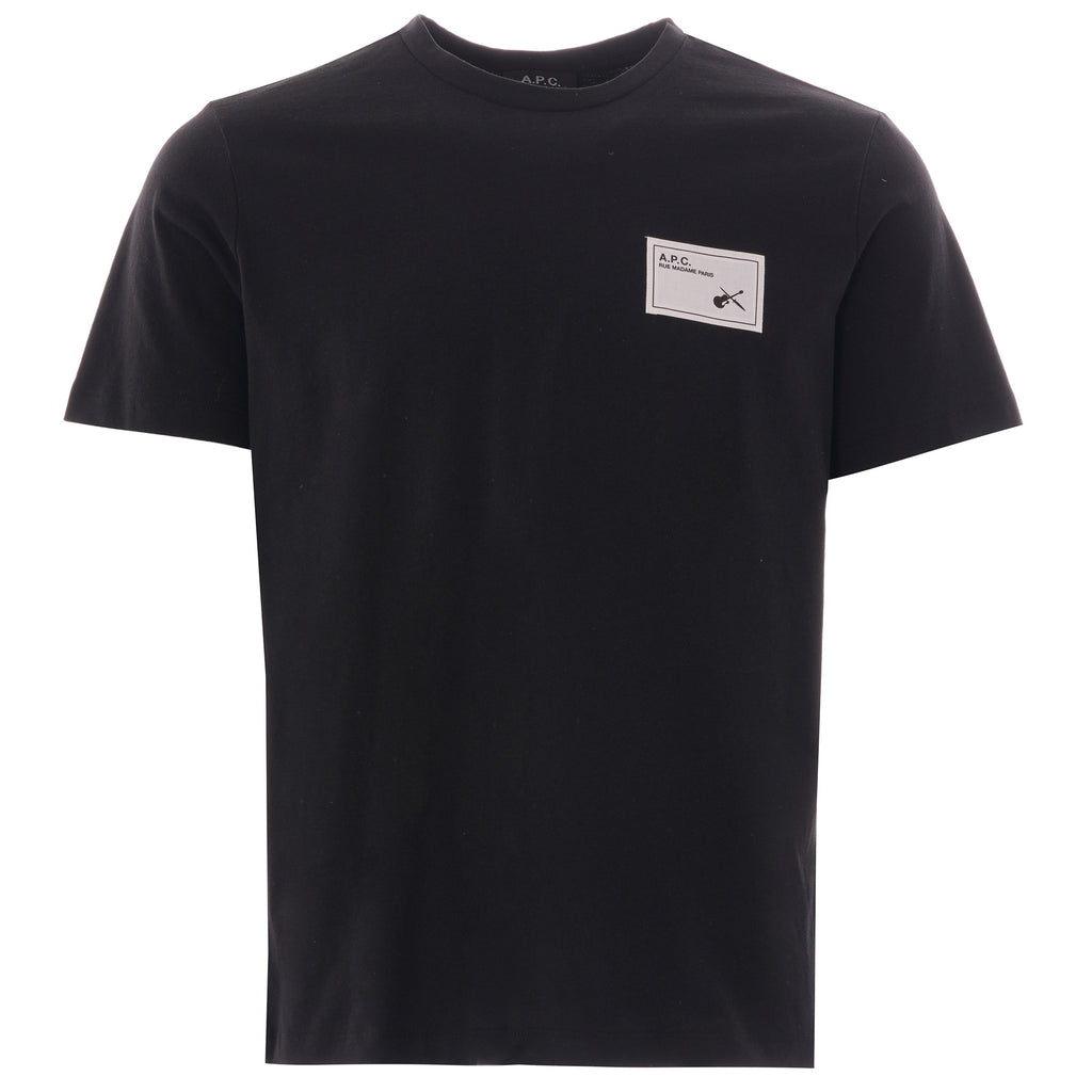 A.P.C. Patch Logo T-shirt - Black
