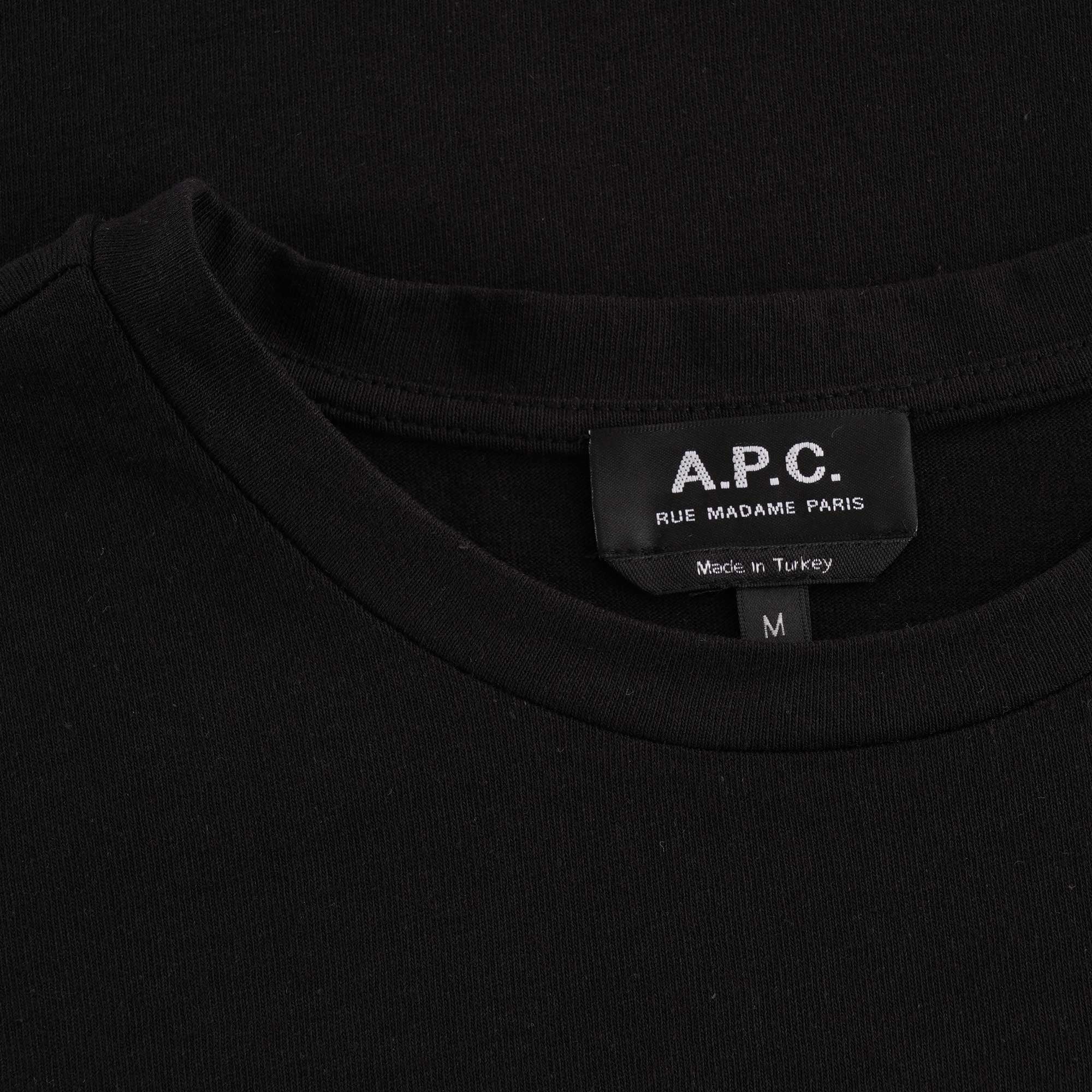 A.P.C. Patch Logo T-shirt - Black