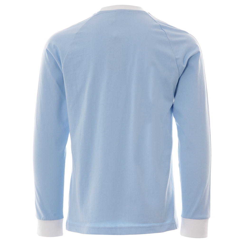 Adidas Originals 3 Stripes Long Sleeve Tee - Sky