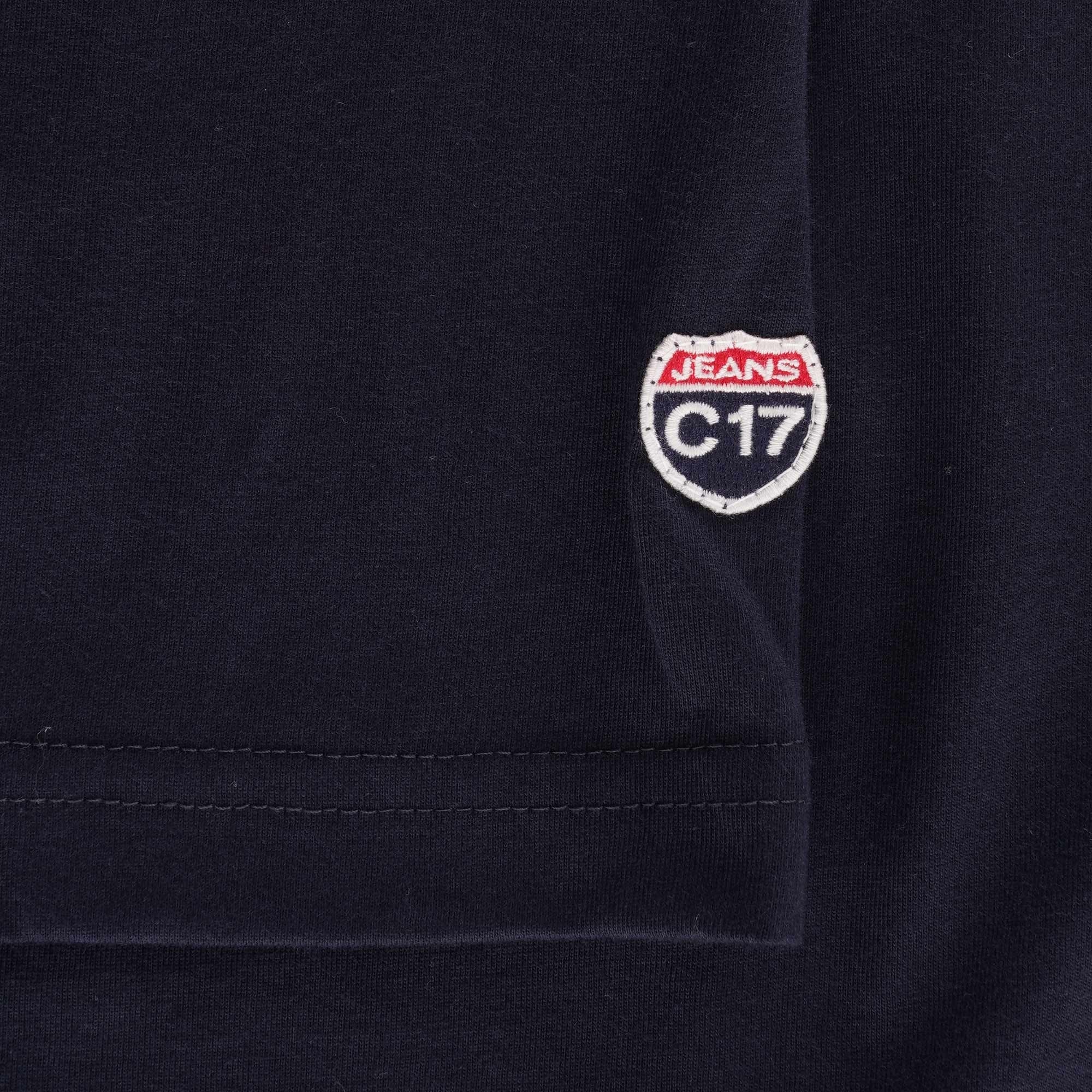 C17 Jeans Patch Pocket Organic Cotton T-Shirt - Navy
