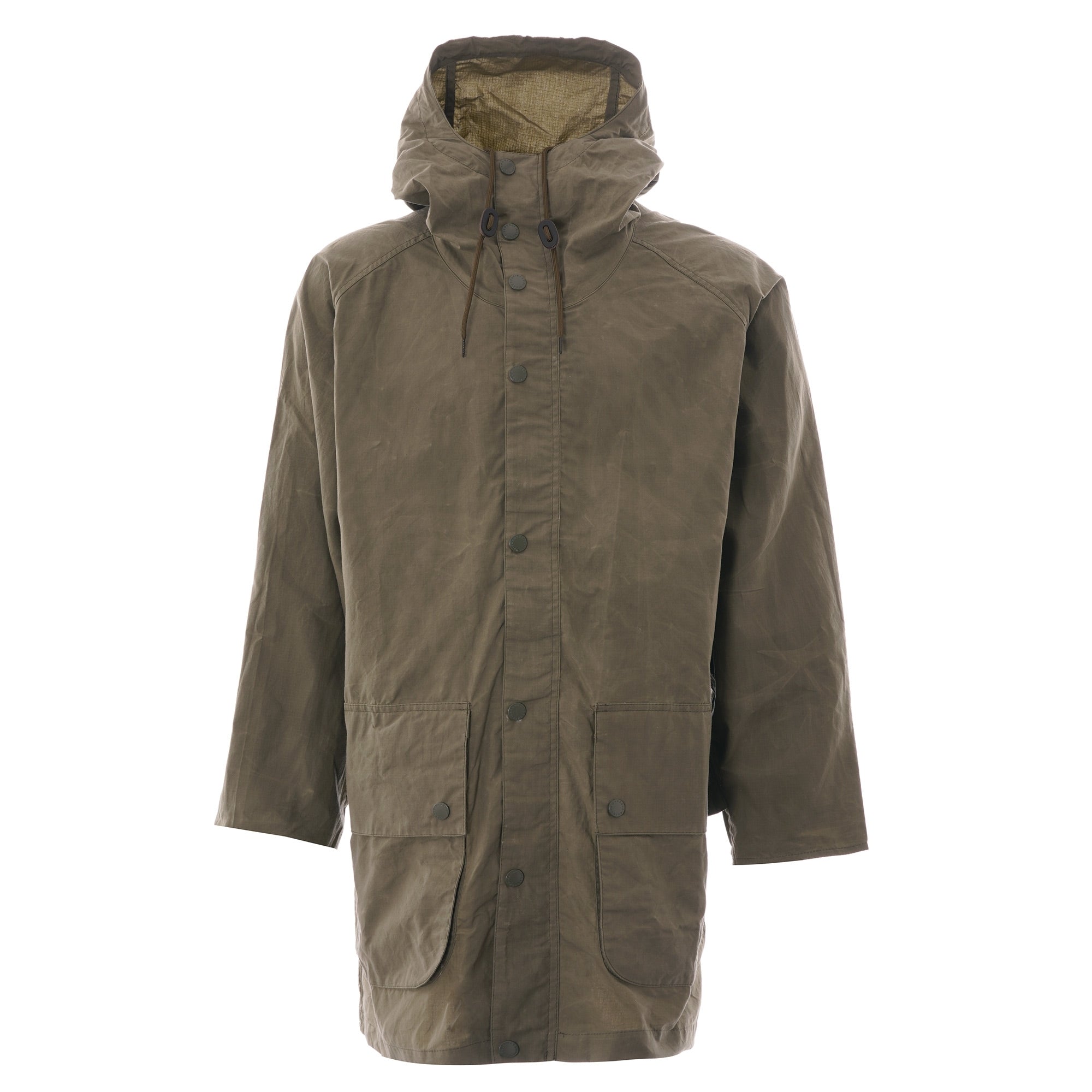 Barbour Oversize Hooded Bedale Jacket - Green