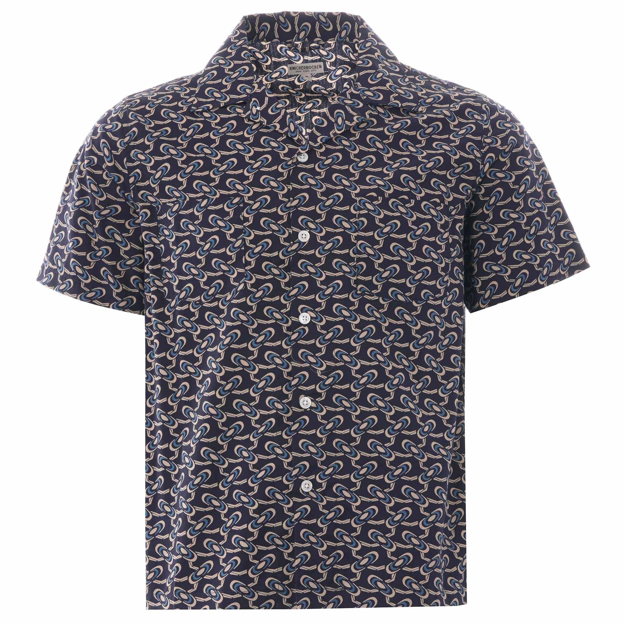 Knickerbocker Comma Camp Shirt - Navy