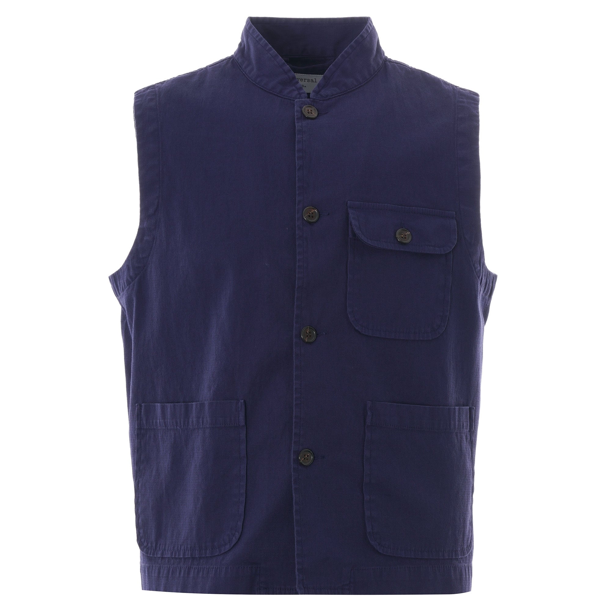 Universal Works Battleman Waistcoat - Navy