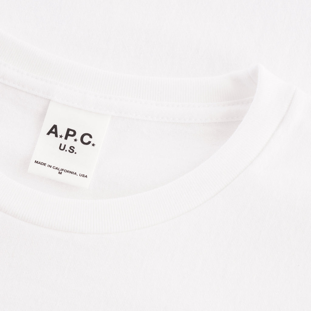A.P.C. Marcellus USA Logo Tee - White