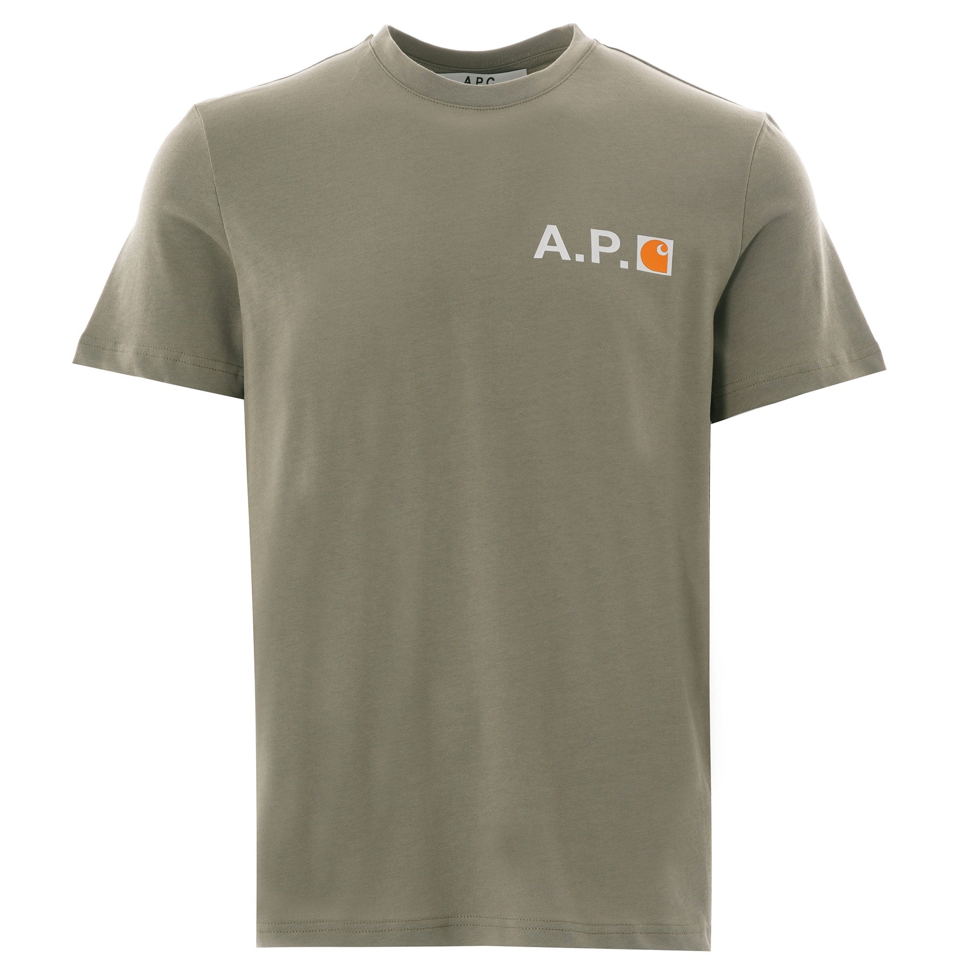 A.P.C. x Carhartt WIP Logo Tee - Khaki