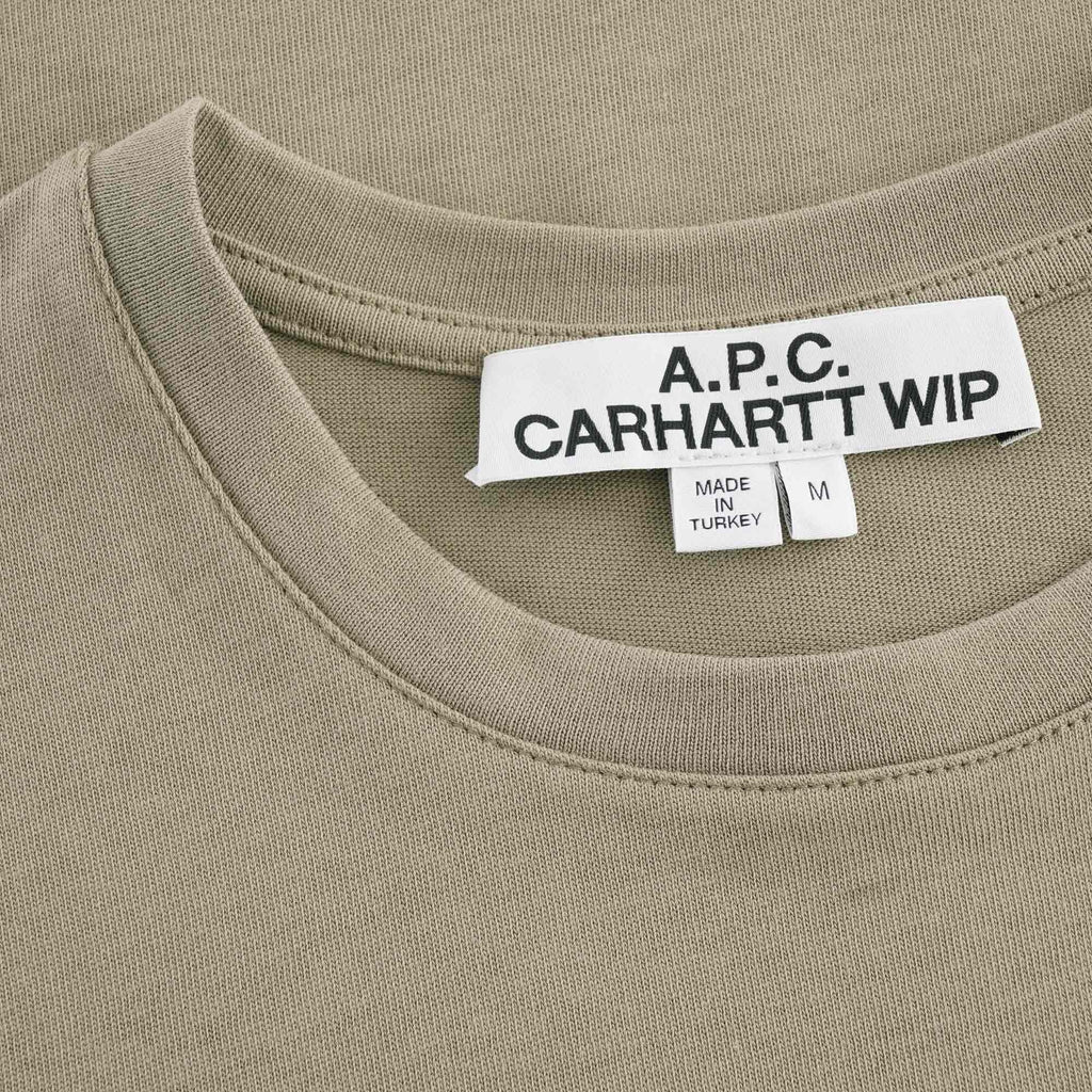 A.P.C. x Carhartt WIP Logo Tee - Khaki