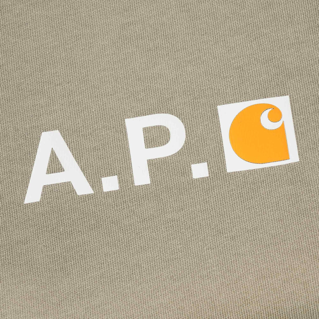 A.P.C. x Carhartt WIP Logo Tee - Khaki