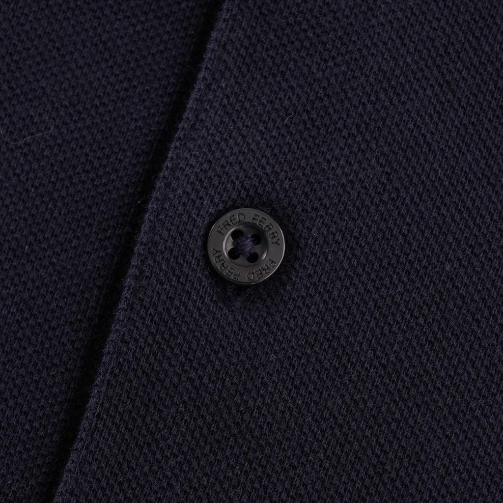 Fred Perry M4 Bomber Collar Polo Shirt - Navy